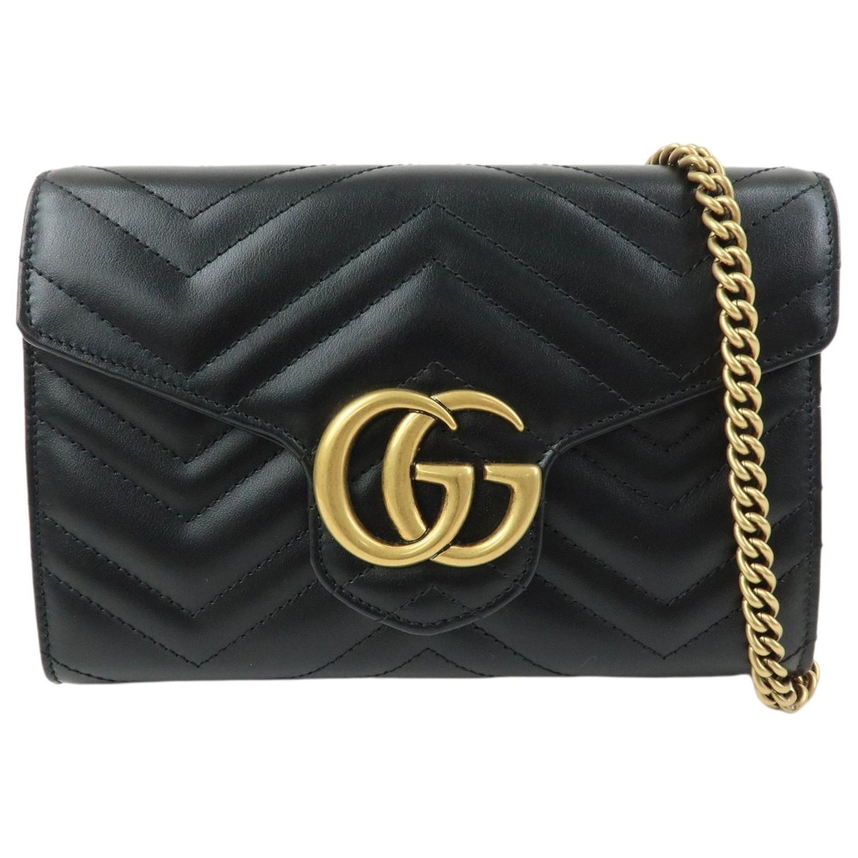 GG Marmont Chain leather crossbody bag