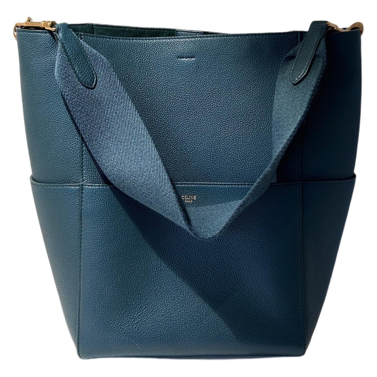 Seau Sangle leather handbag
