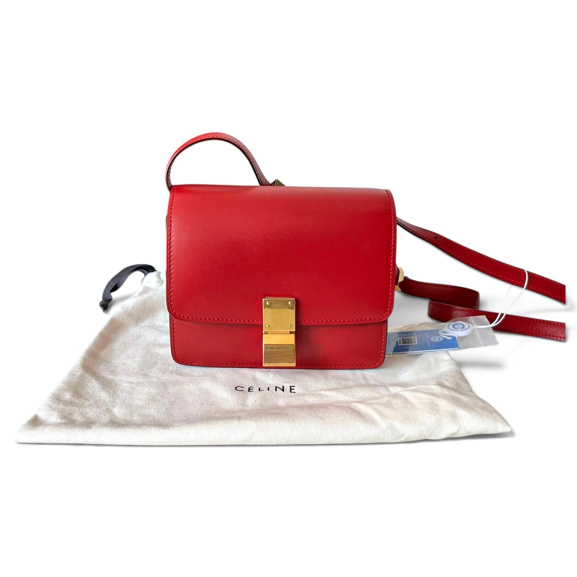 Classic leather crossbody bag