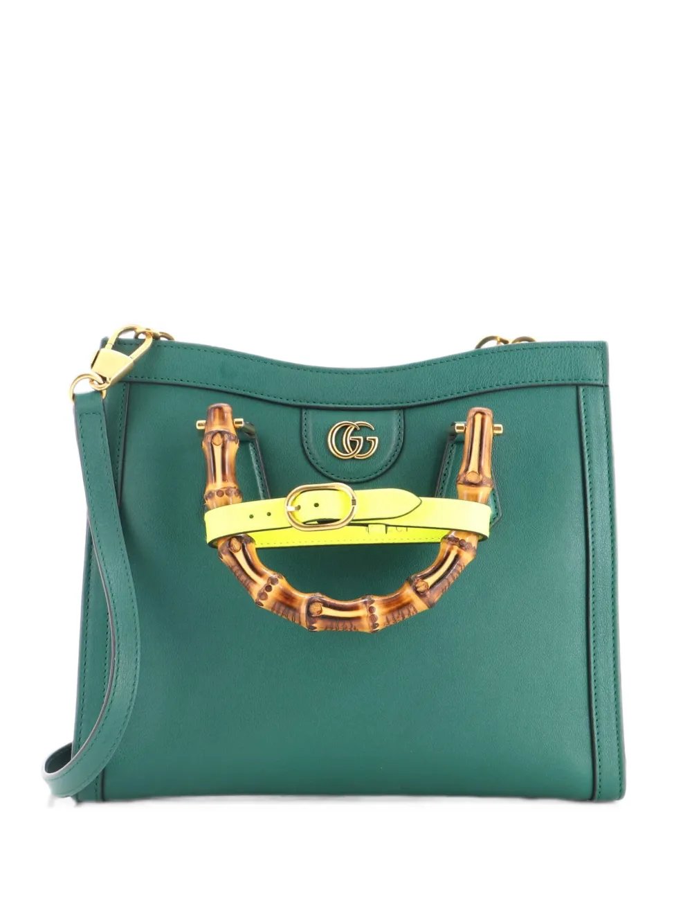Gucci Diana NM Bamboo Handle Leather Small tote bag