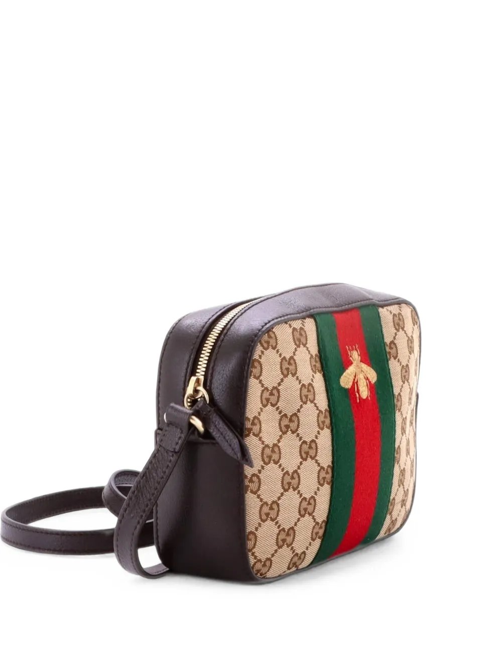 Bee Web Camera Bag GG Canvas crossbody bag