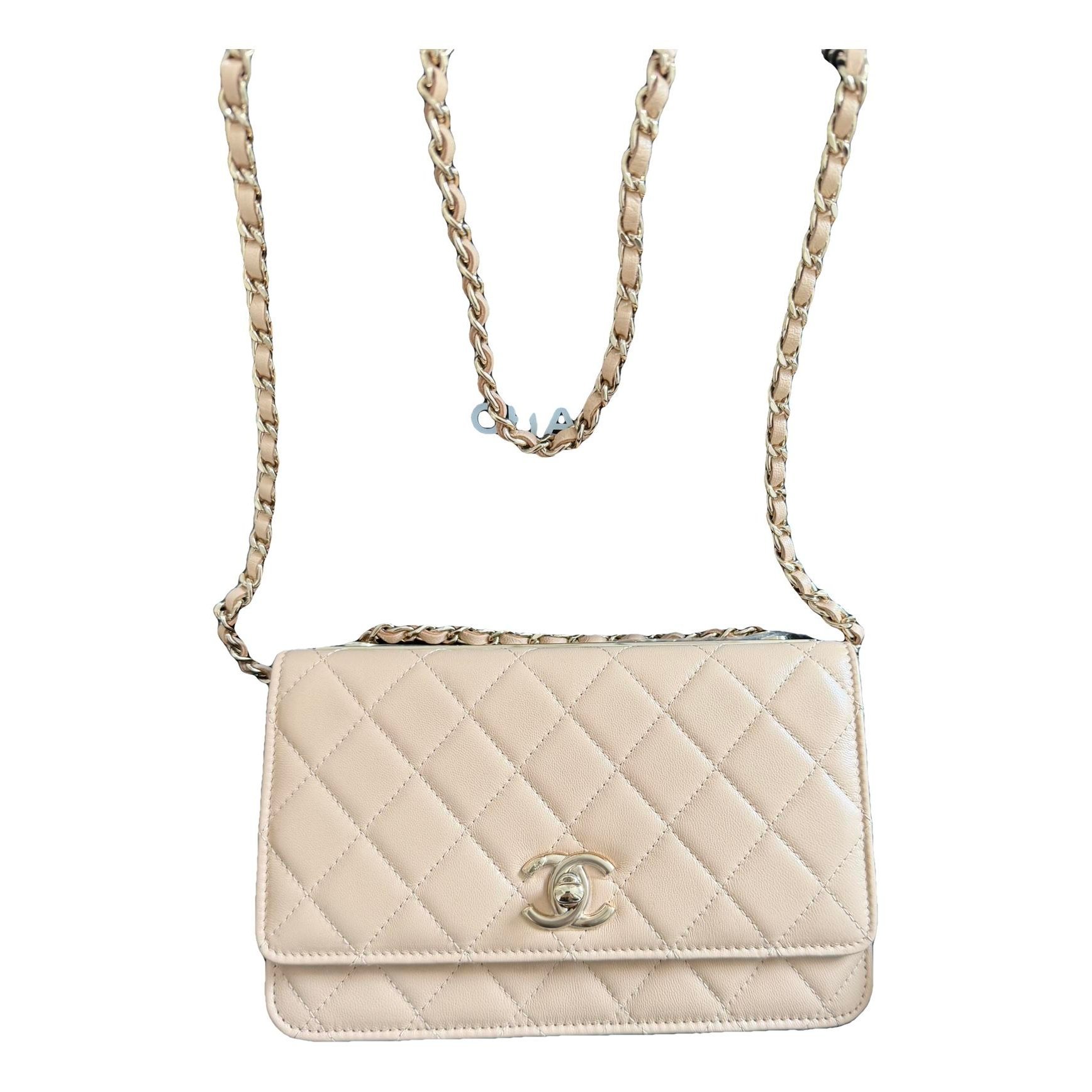 Trendy CC Wallet on Chain leather crossbody bag