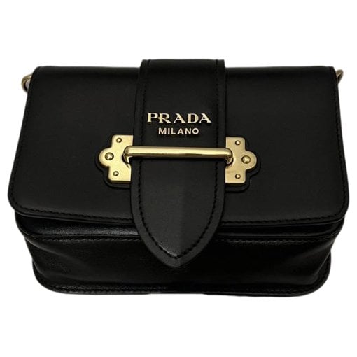 Leather clutch bag