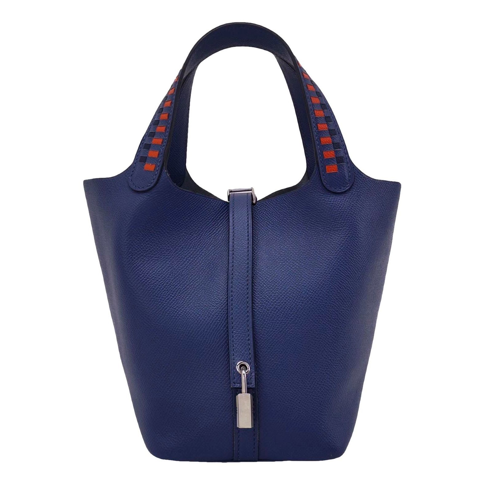 Picotin leather tote