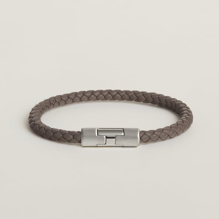 Gris Étain Puzzle H Bracelet