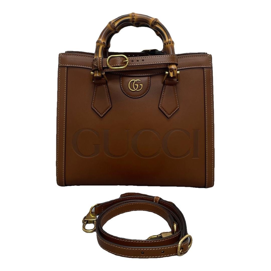 Diana Bamboo leather handbag