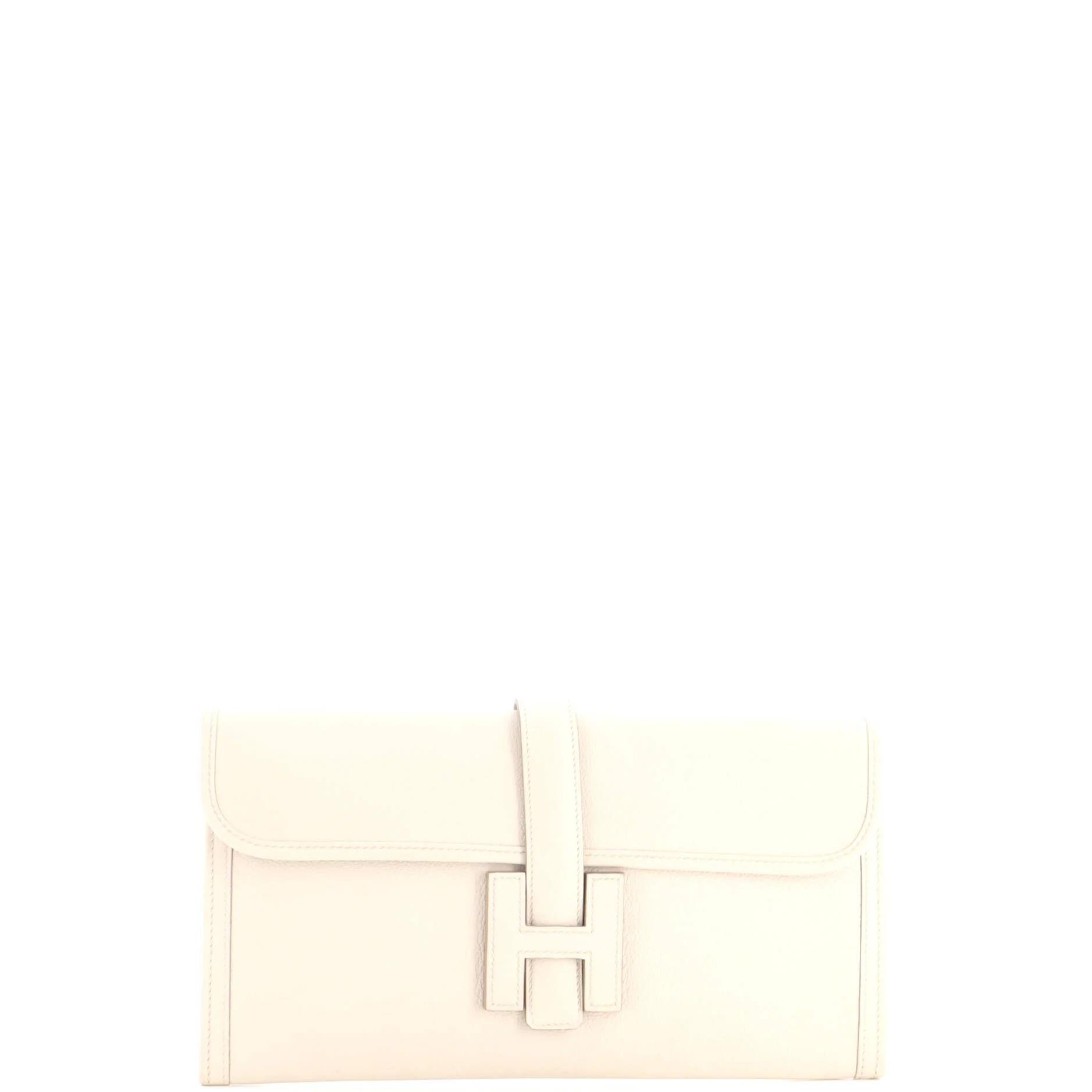 Leather clutch bag