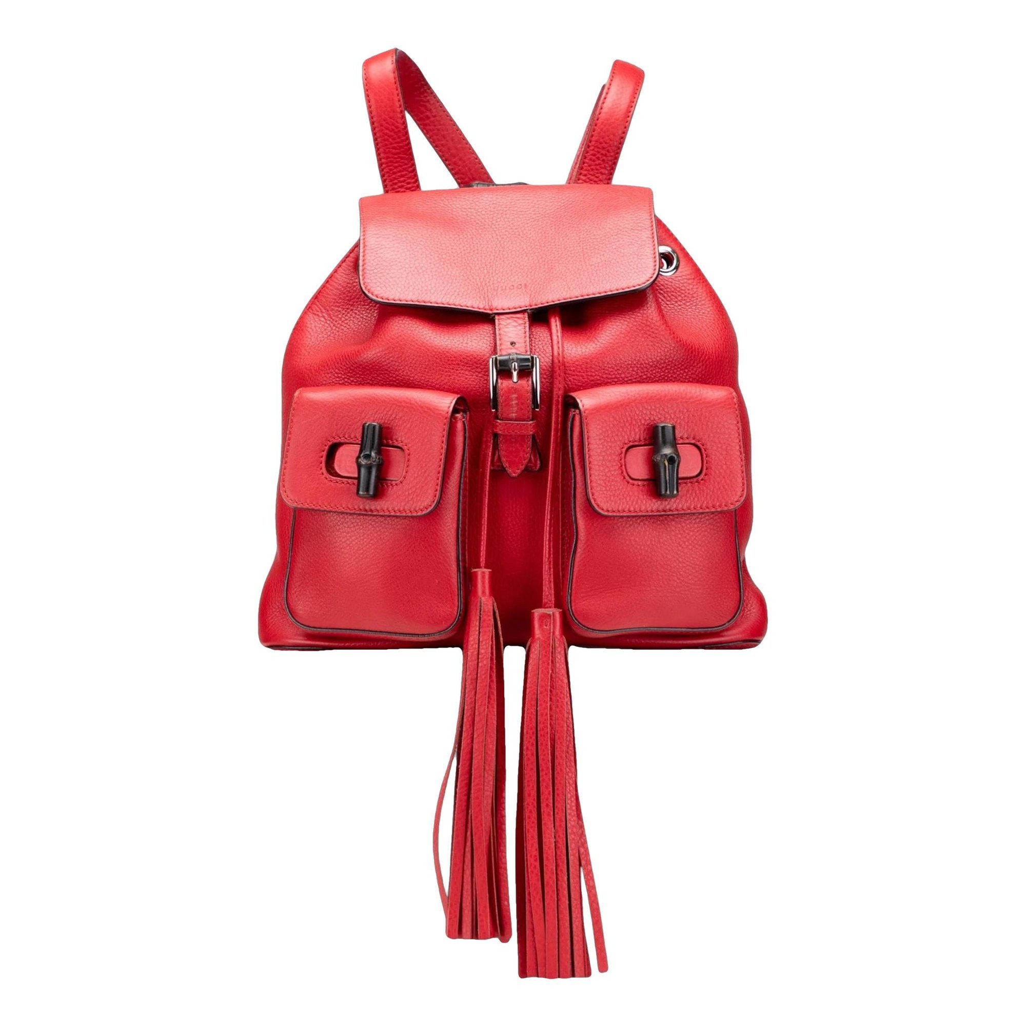 Bamboo leather handbag