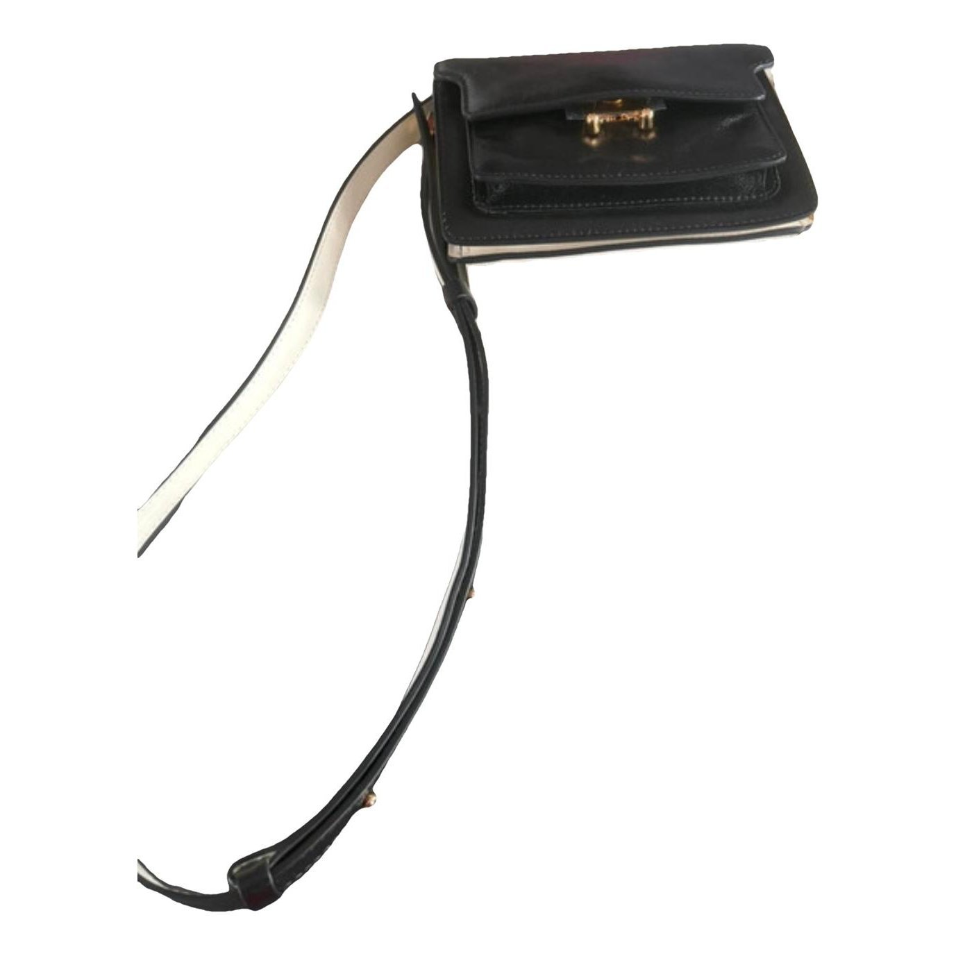 Trunk leather handbag