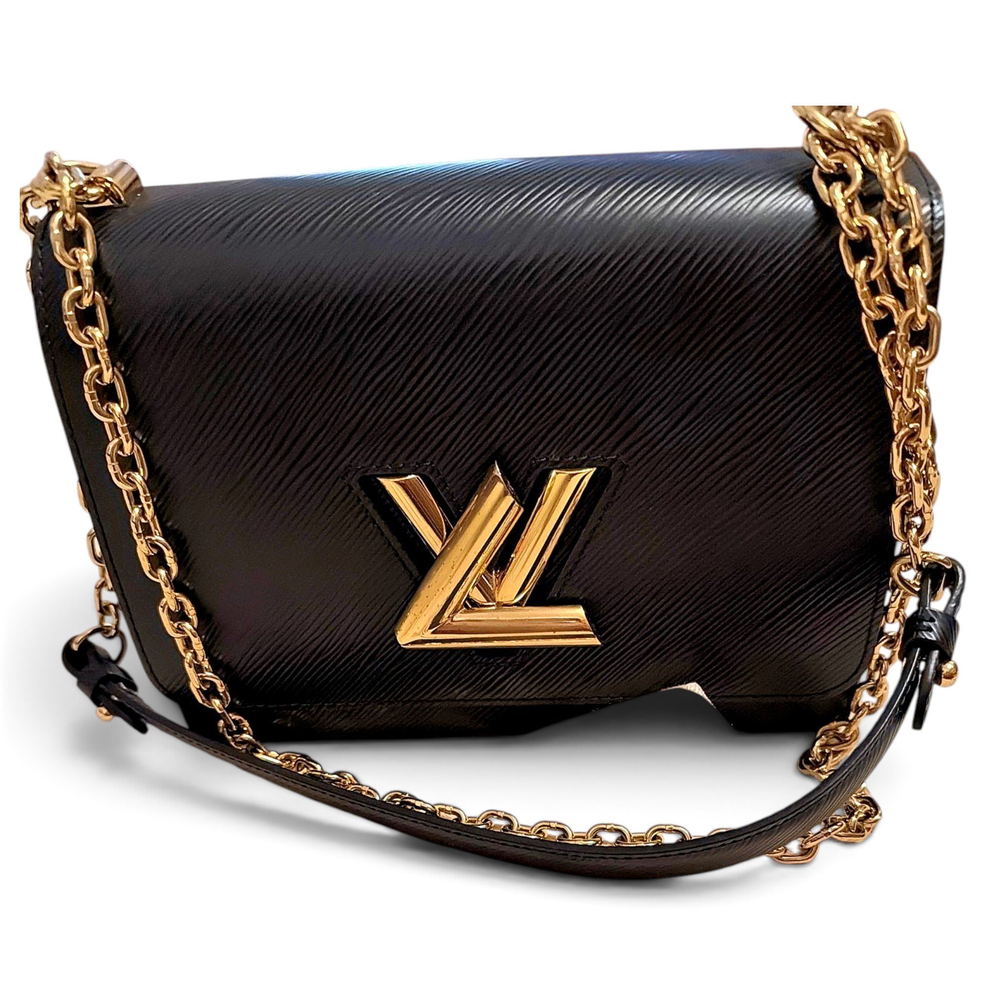 Twist leather handbag
