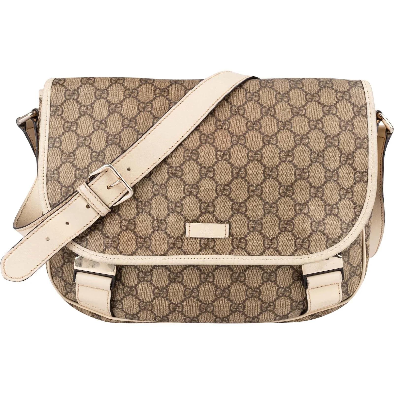 Ophidia Compartment Messenger leather crossbody bag