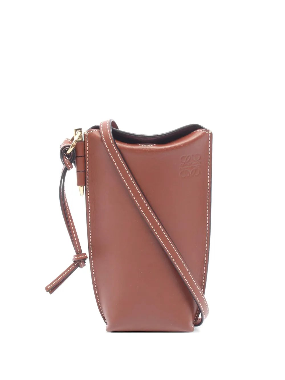 2000s Gate Pocket leather cross body bag