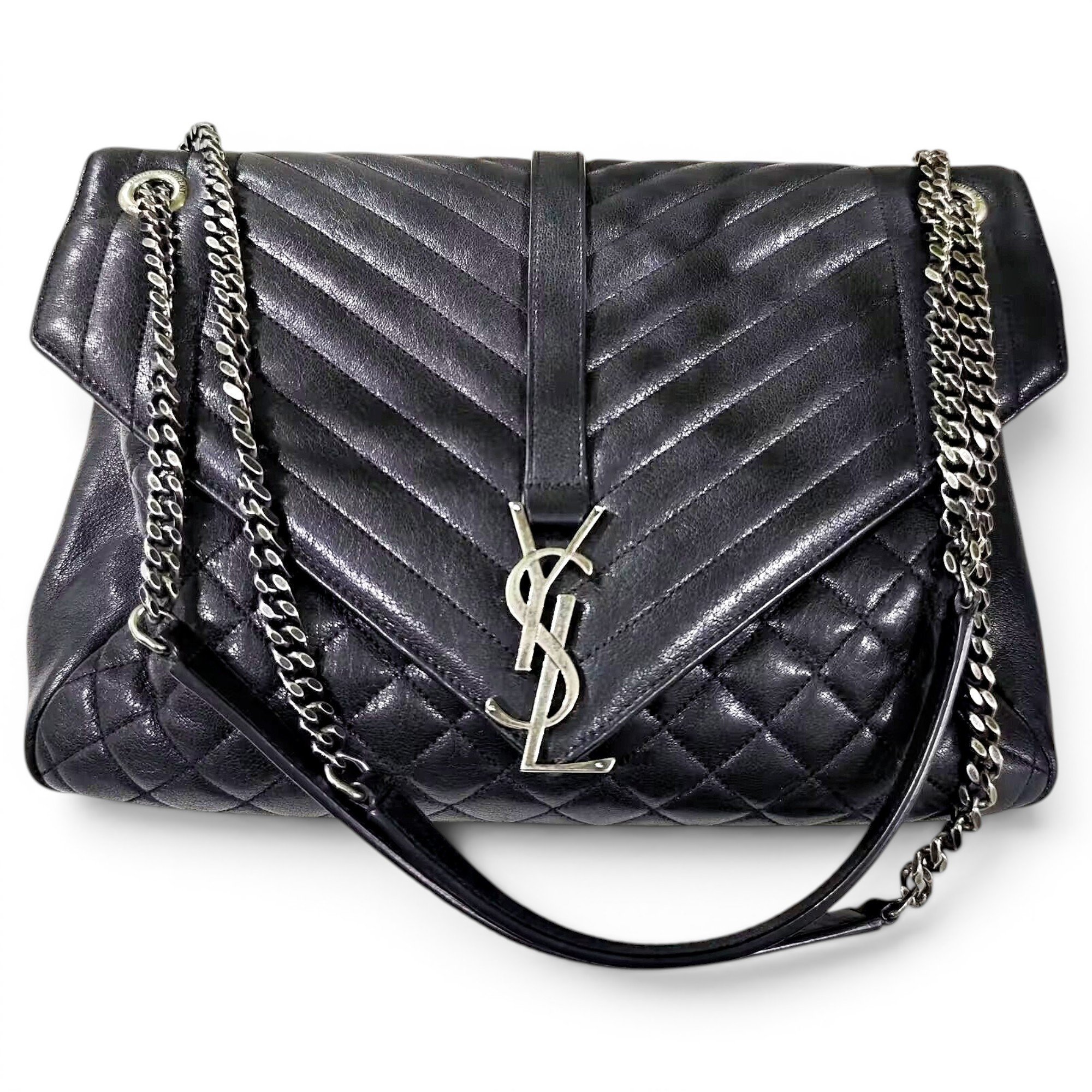 Baby monogramme leather handbag