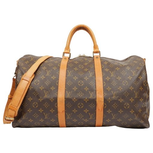 Louis Vuitton Keepall cloth travel bag