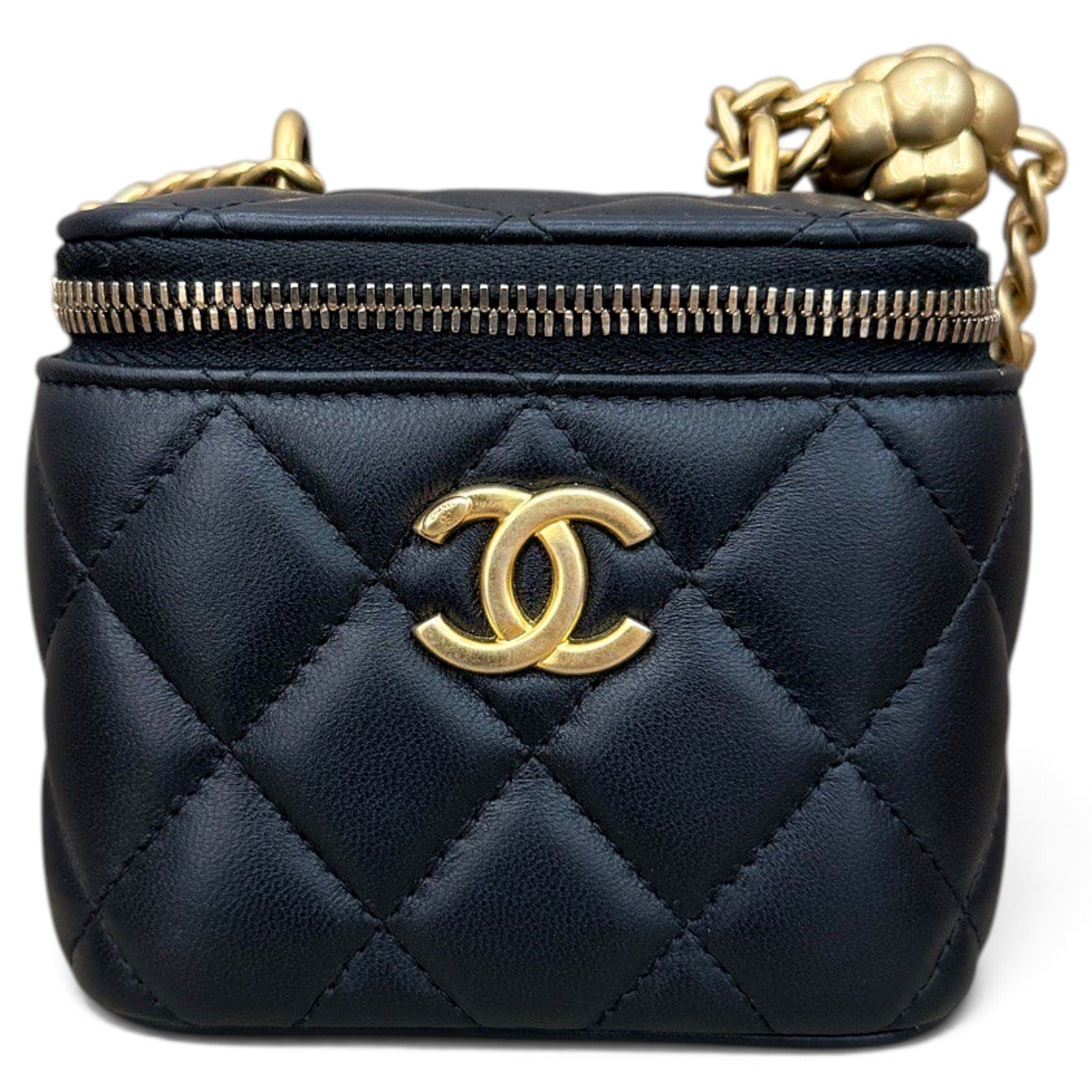 Trendy CC Vanity leather handbag