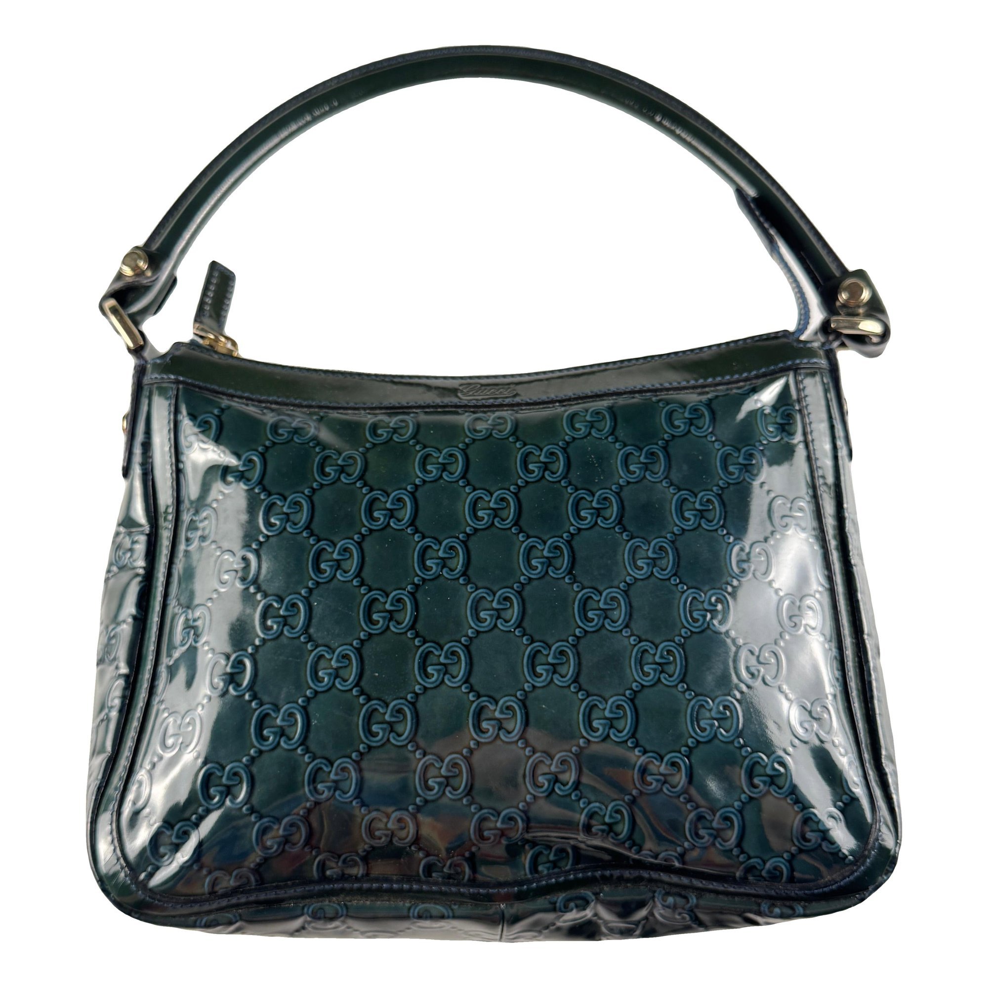 Patent leather handbag
