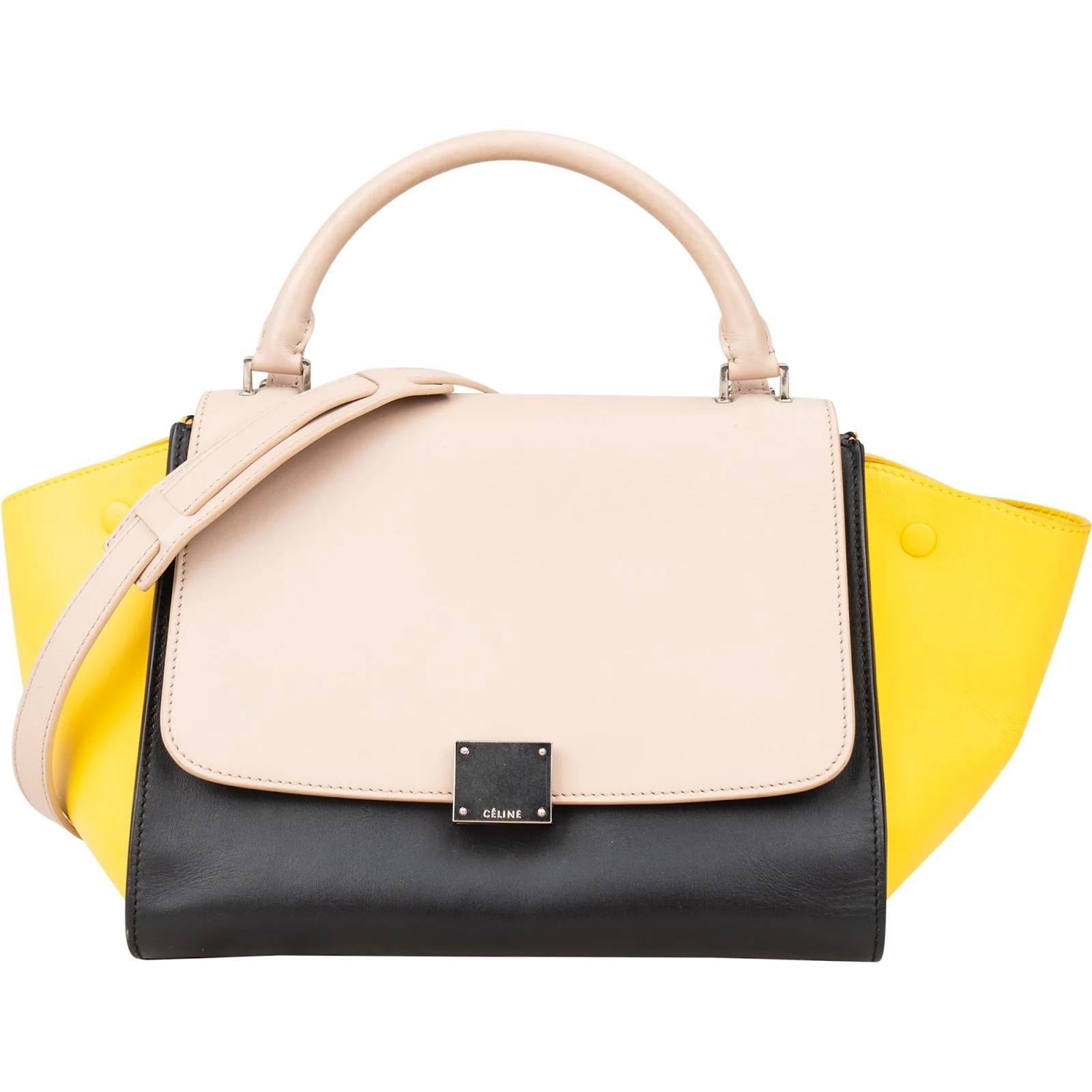 Celine Trapèze leather handbag
