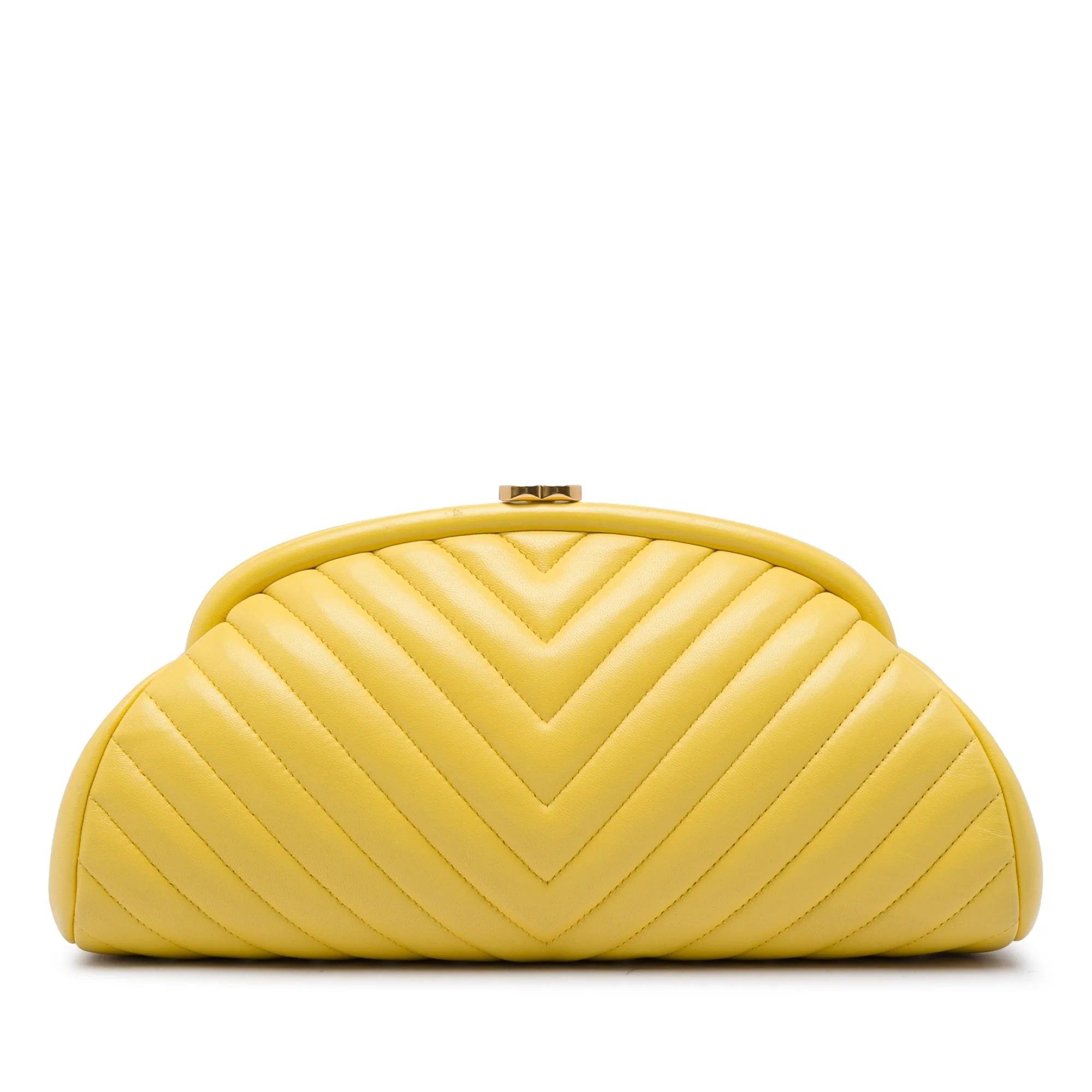 Leather clutch bag