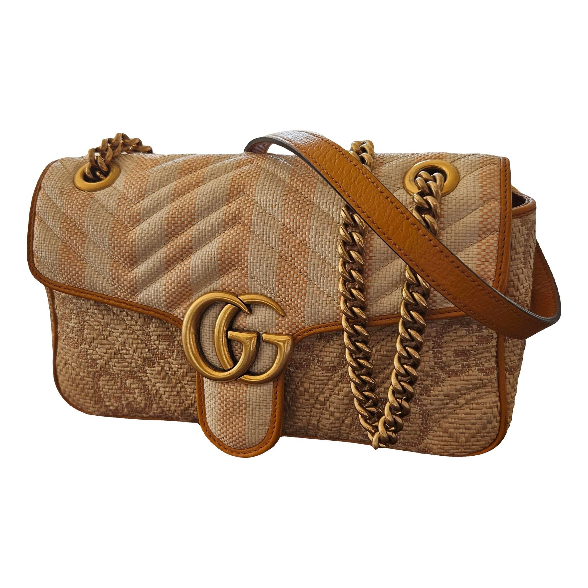 GG Marmont Flap cloth crossbody bag