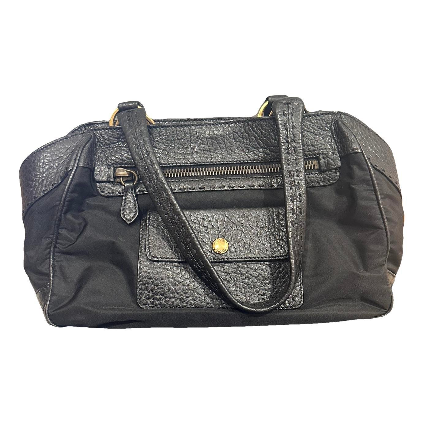 Bowling leather handbag