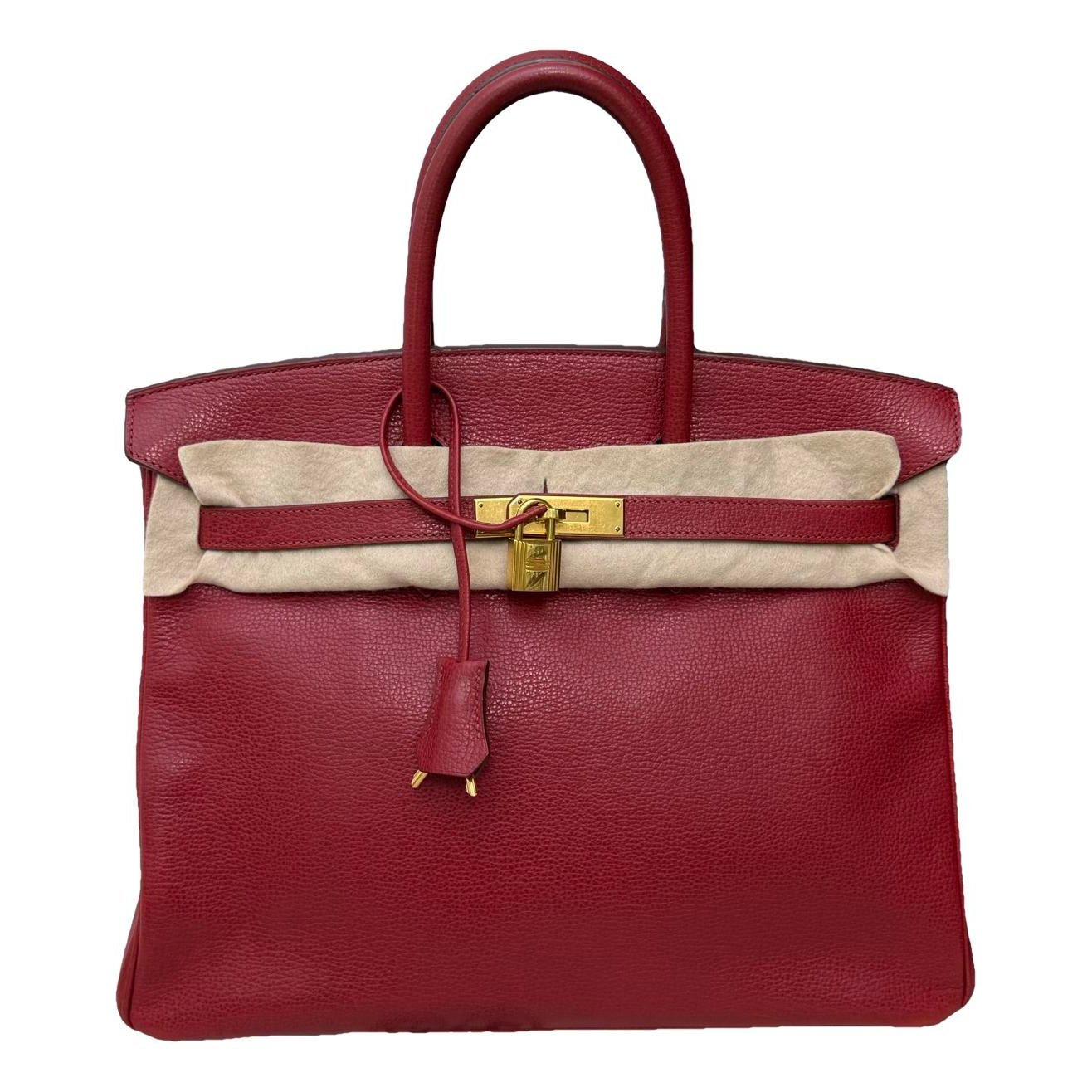 Birkin 35 leather handbag
