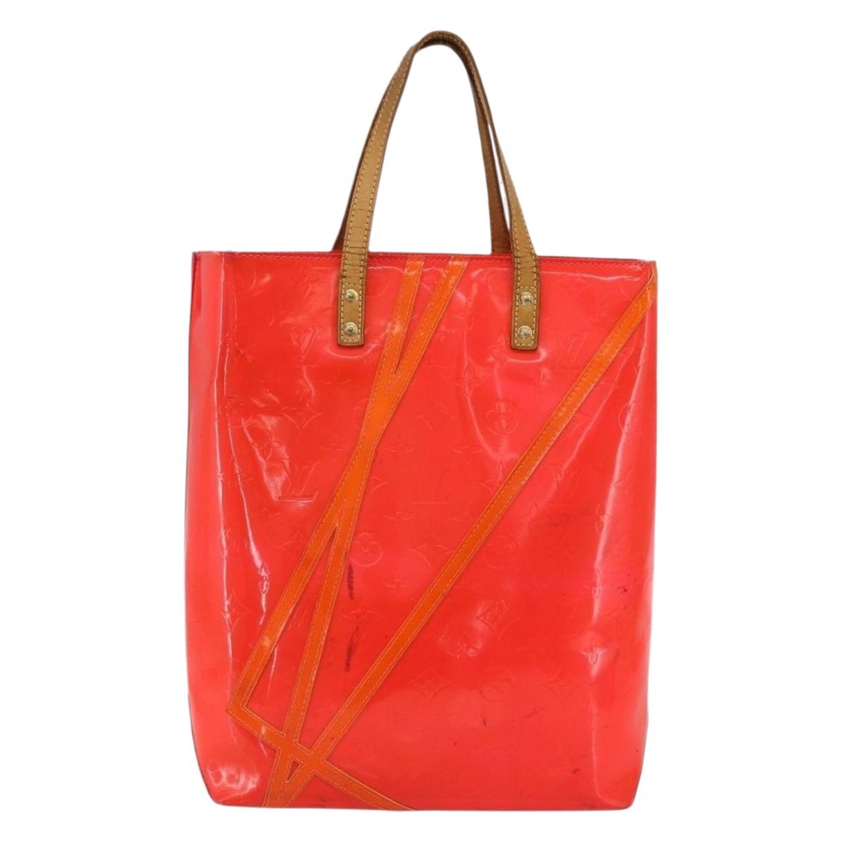 Reade patent leather handbag