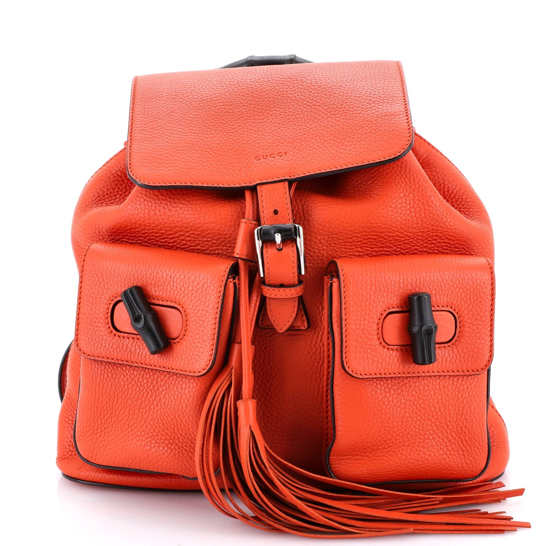 Gucci Bamboo Tassel Backpack Leather Medium