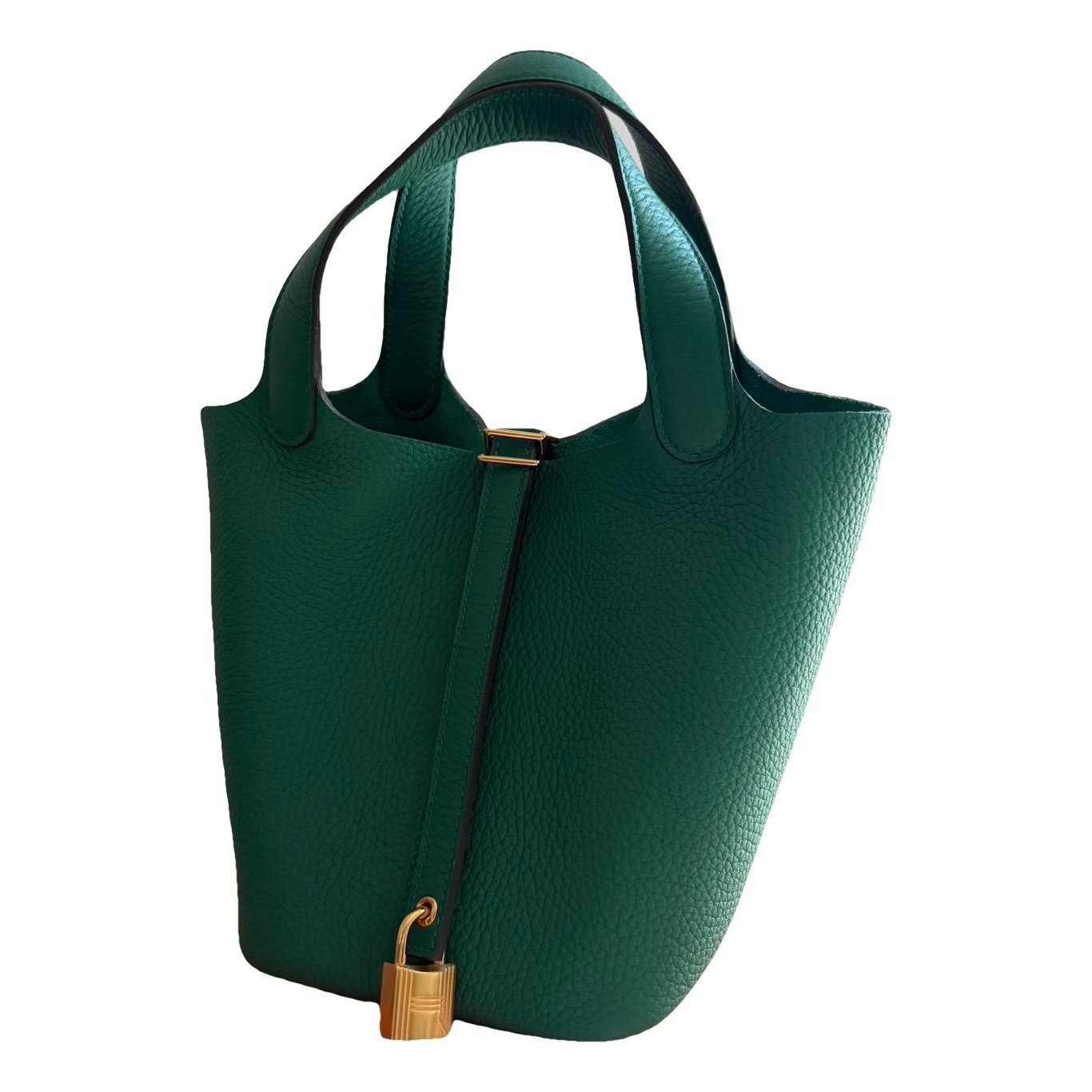 Picotin leather tote