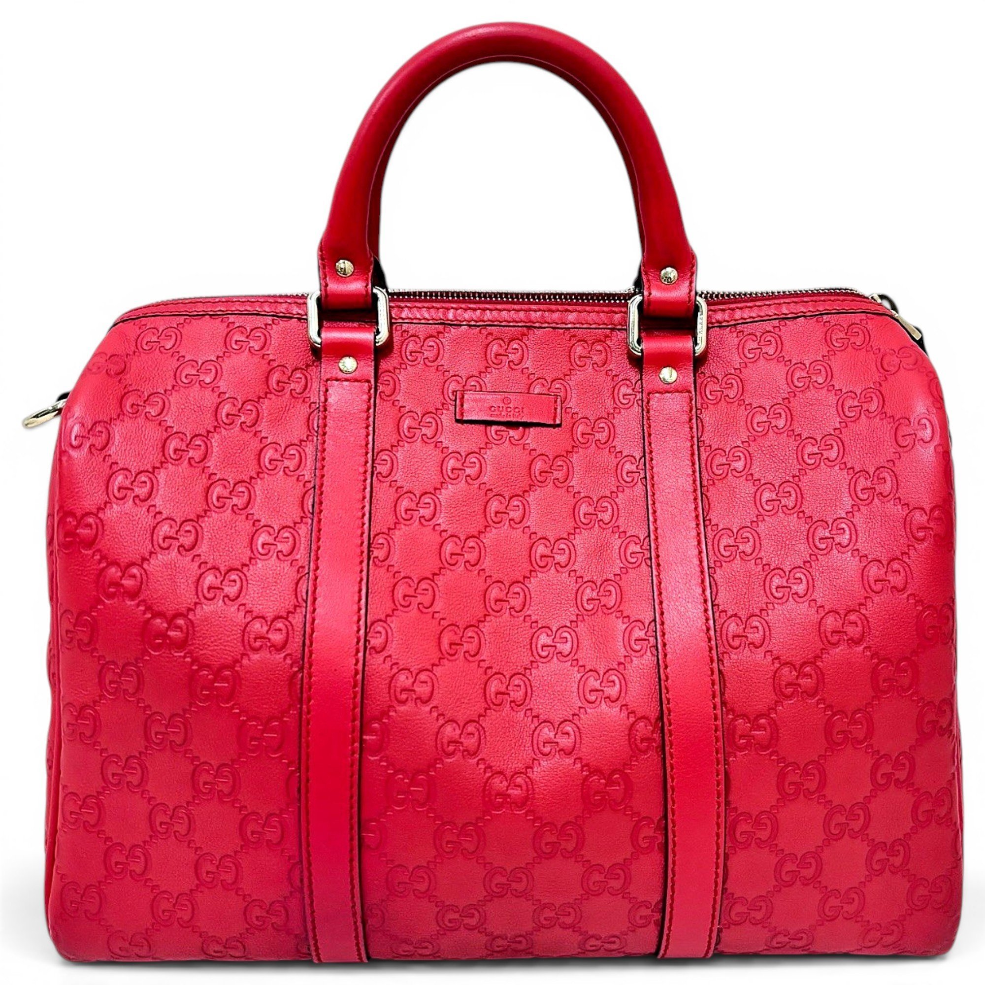 Boston leather bowling bag