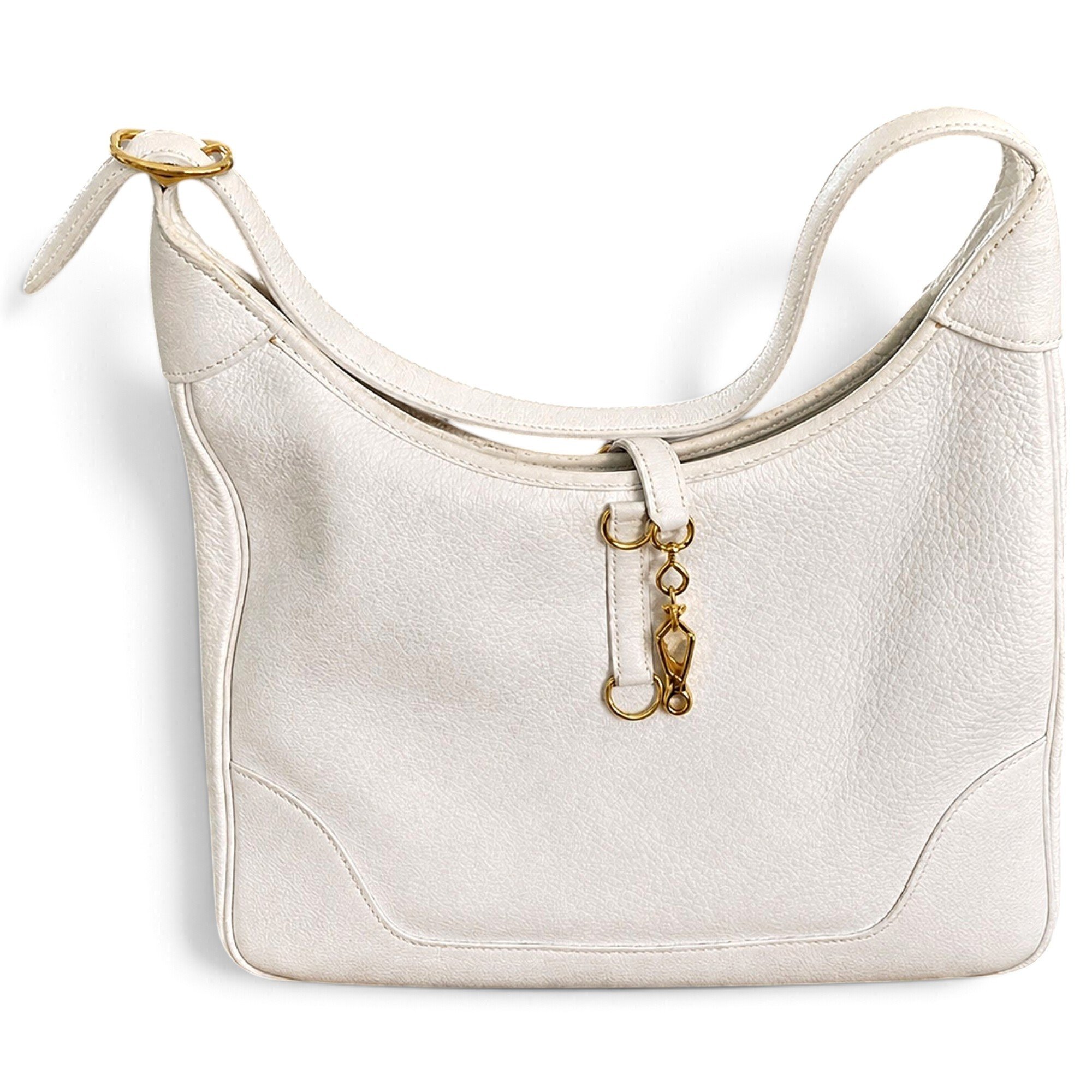 Trim leather handbag