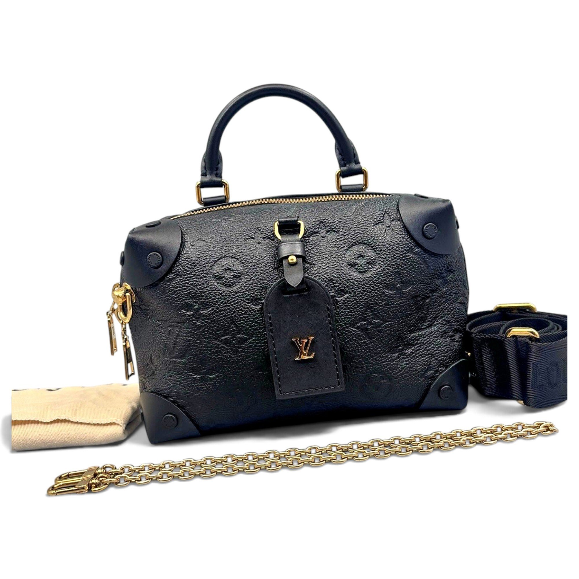 Petite Malle Souple leather handbag