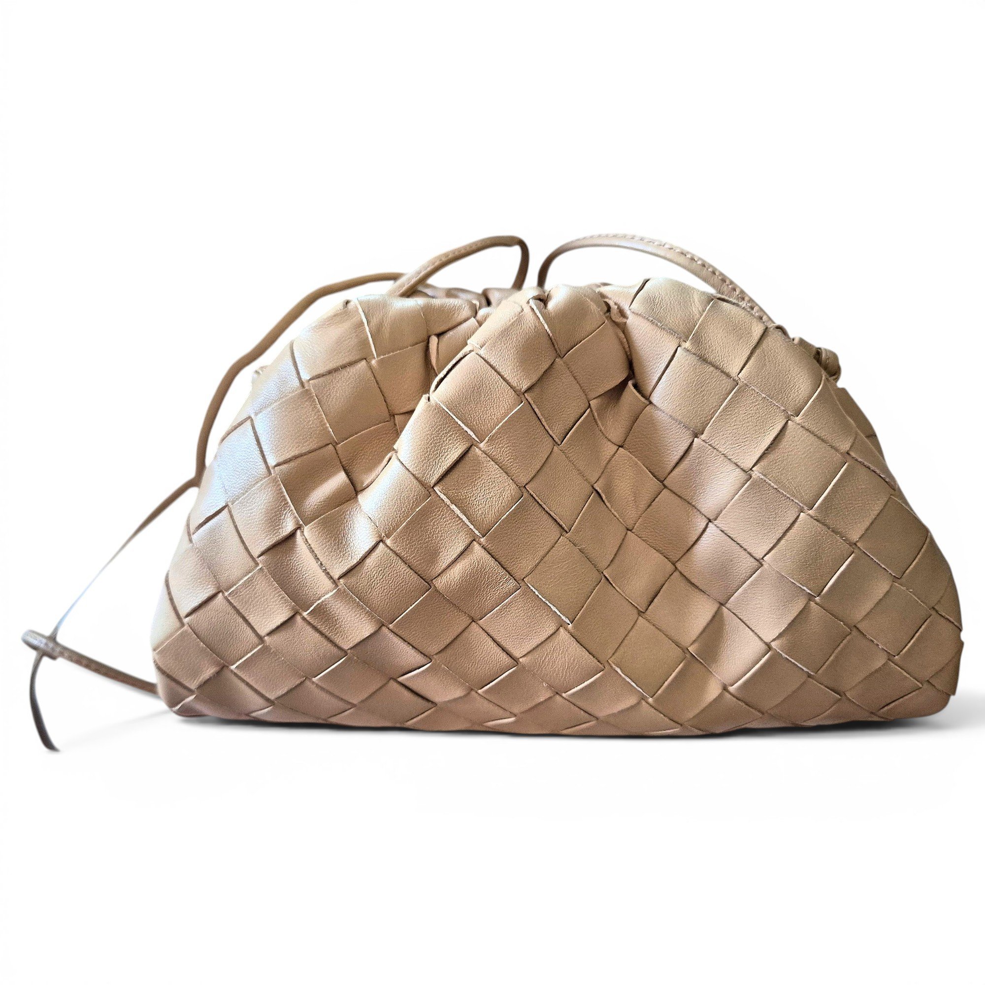 Pouch leather handbag