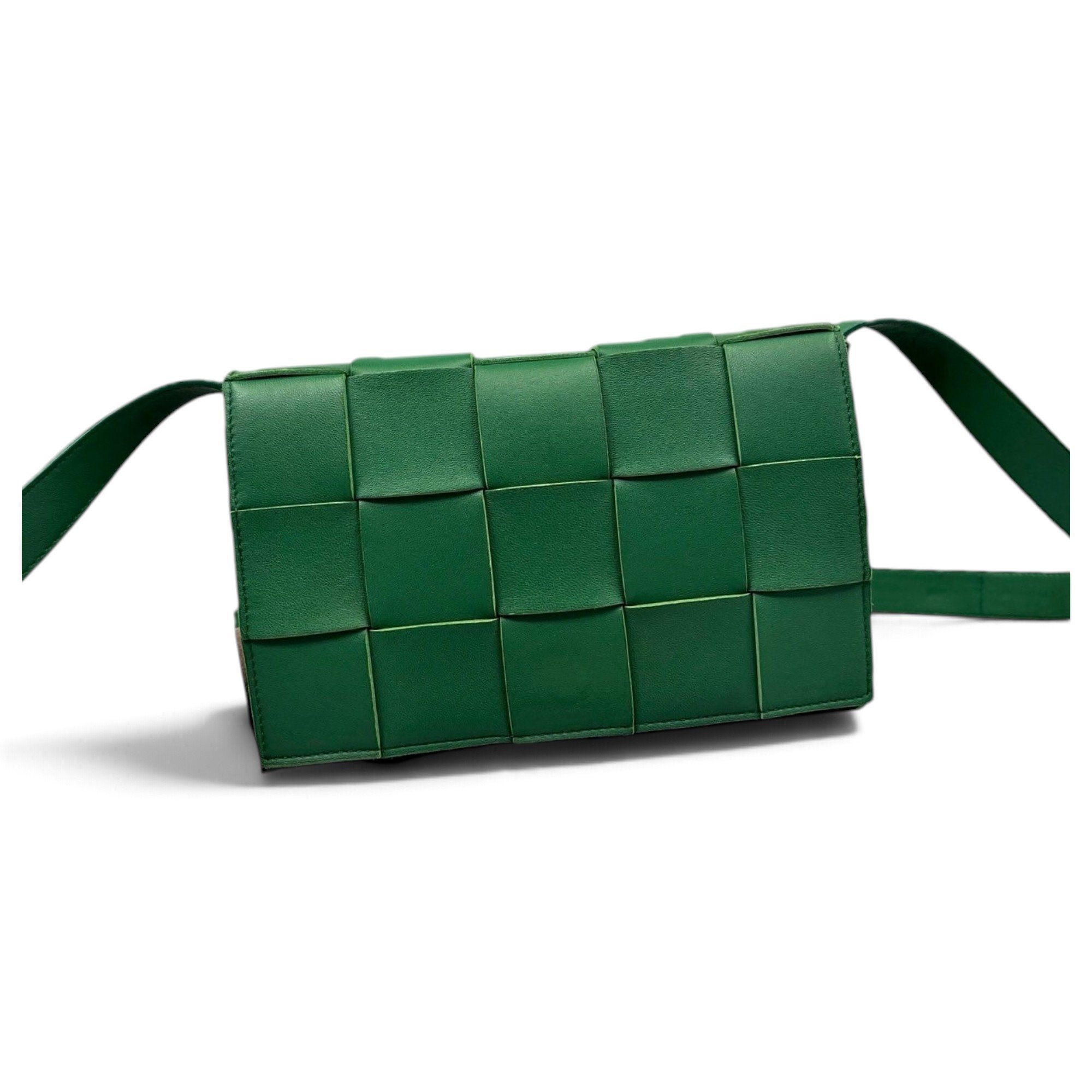 Cassette leather handbag