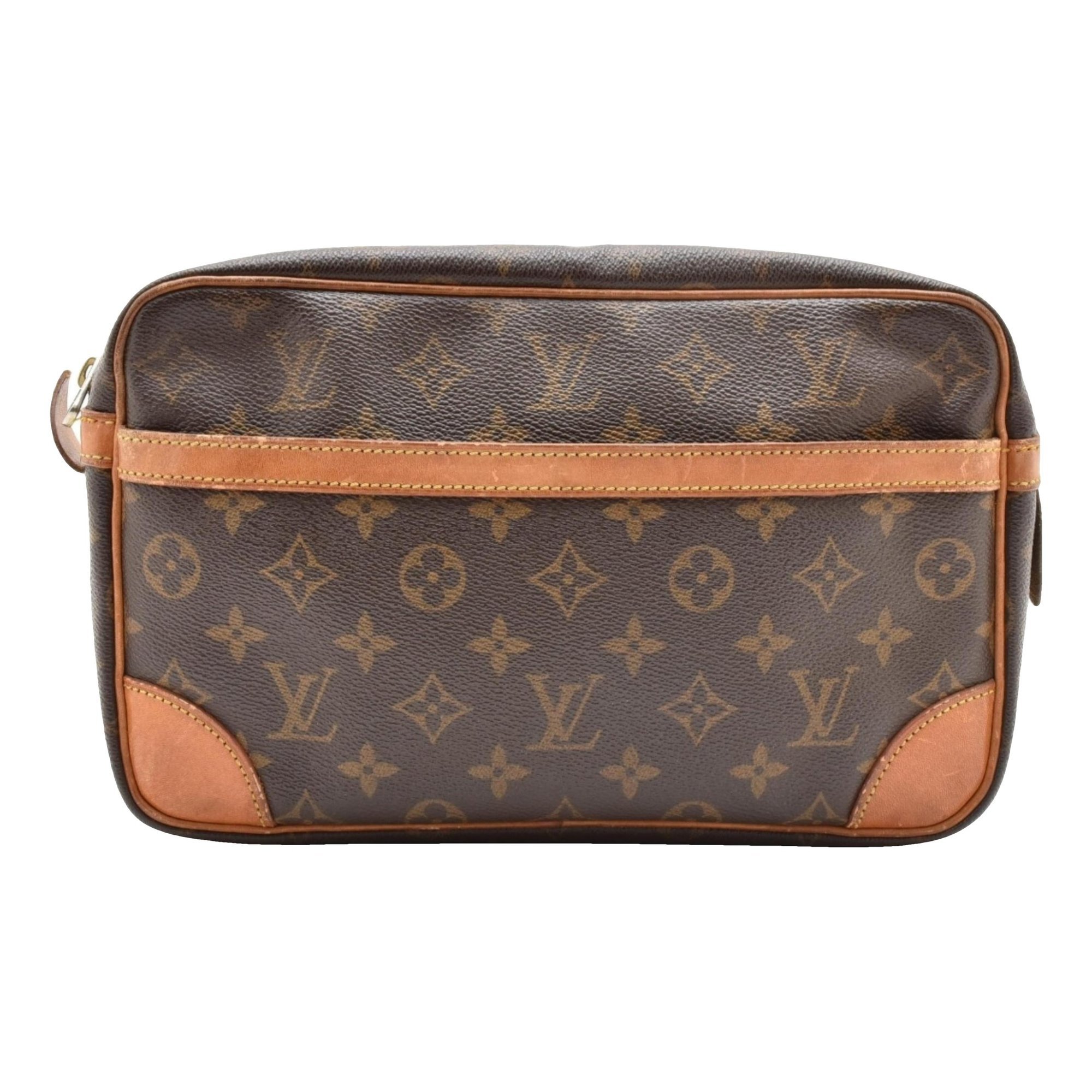 Leather clutch bag