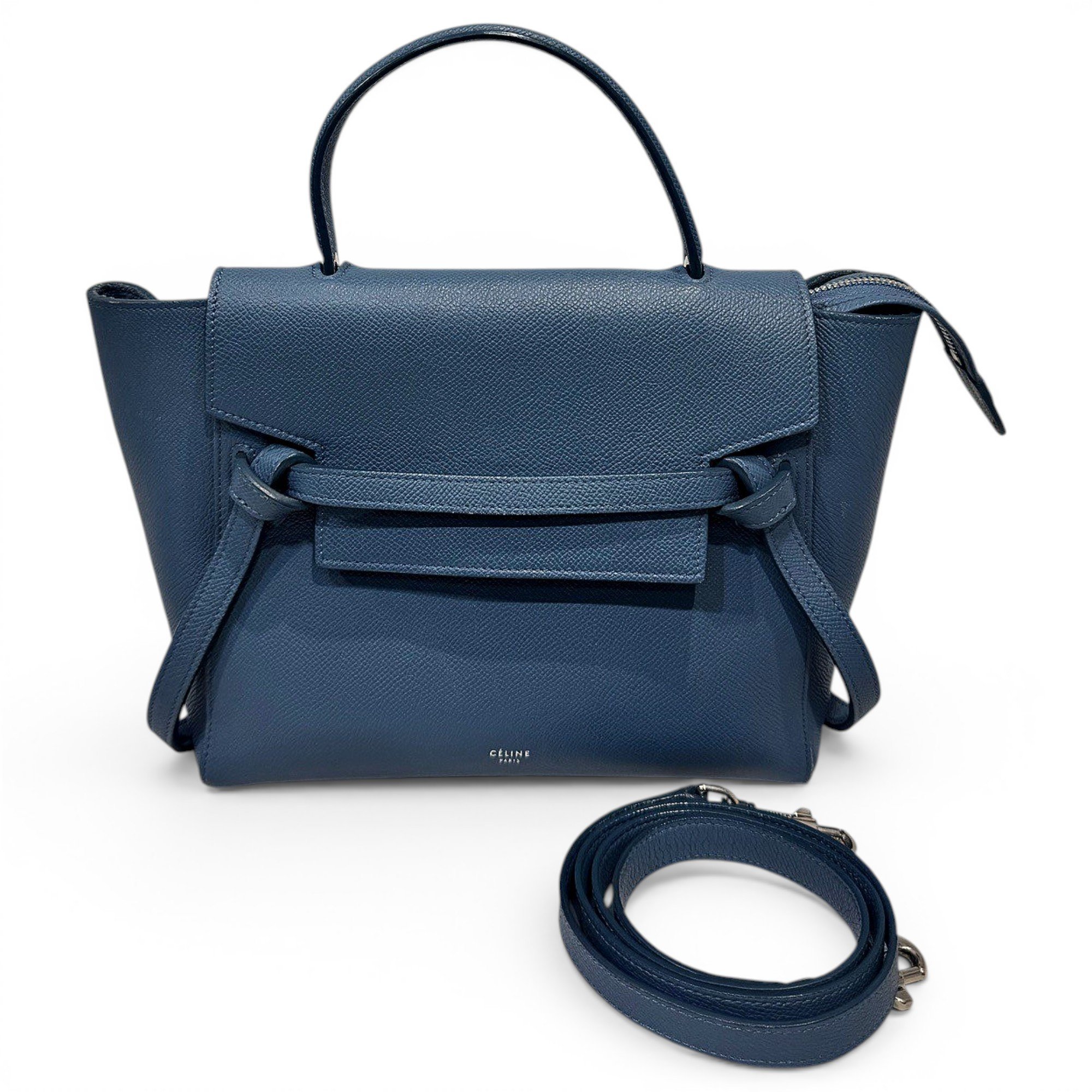 Belt leather handbag