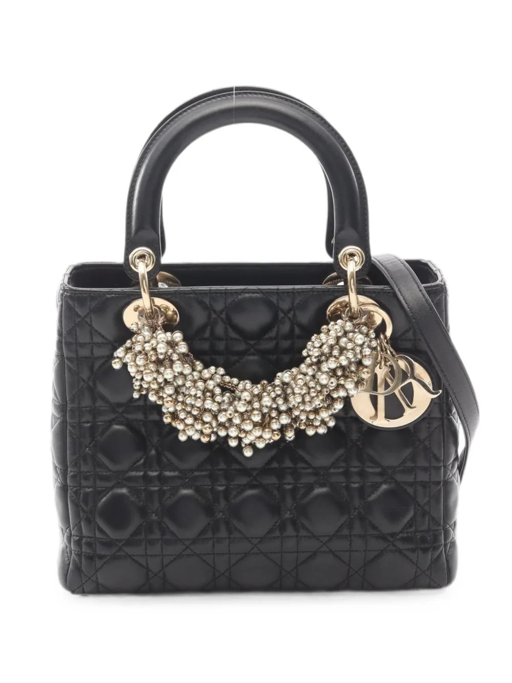 2010s medium Lady Dior Cannage tote bag