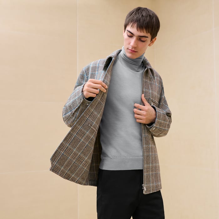 Pétrole "Prince Of Wales Surligne" Overshirt