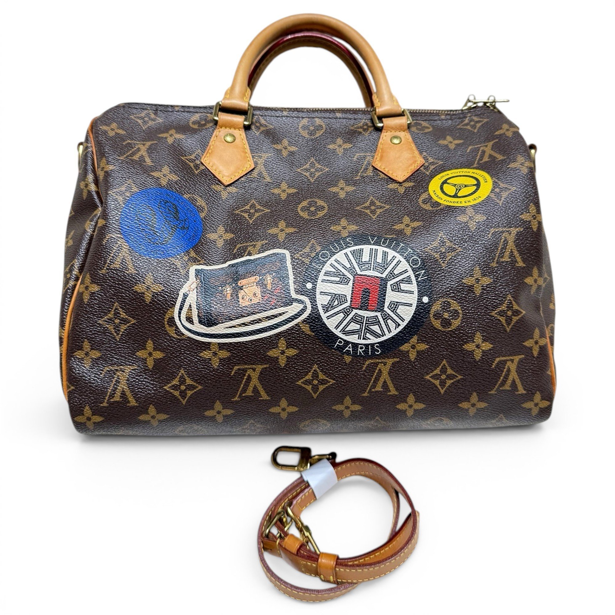 Speedy Bandoulière leather bag