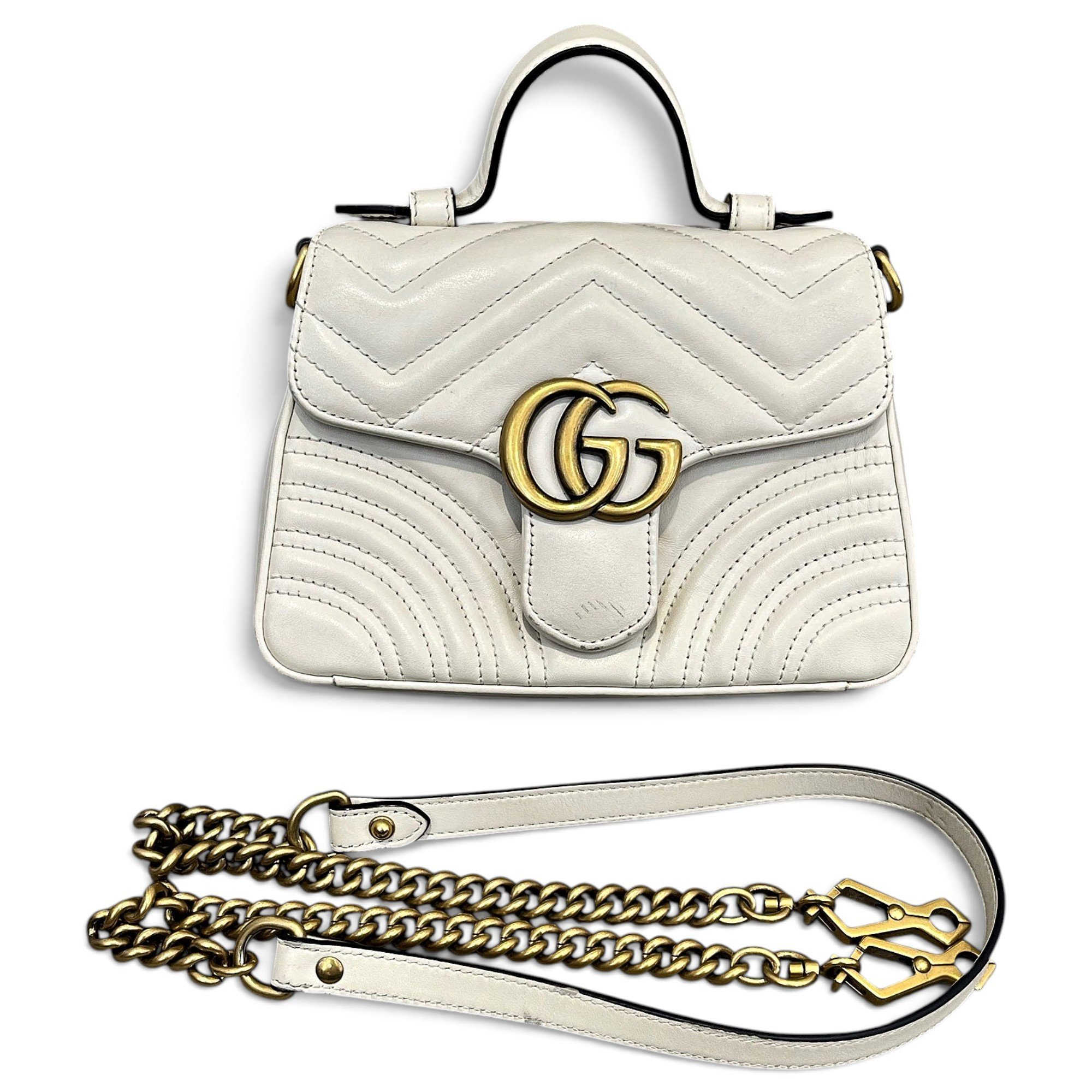 GG Marmont Flap leather handbag
