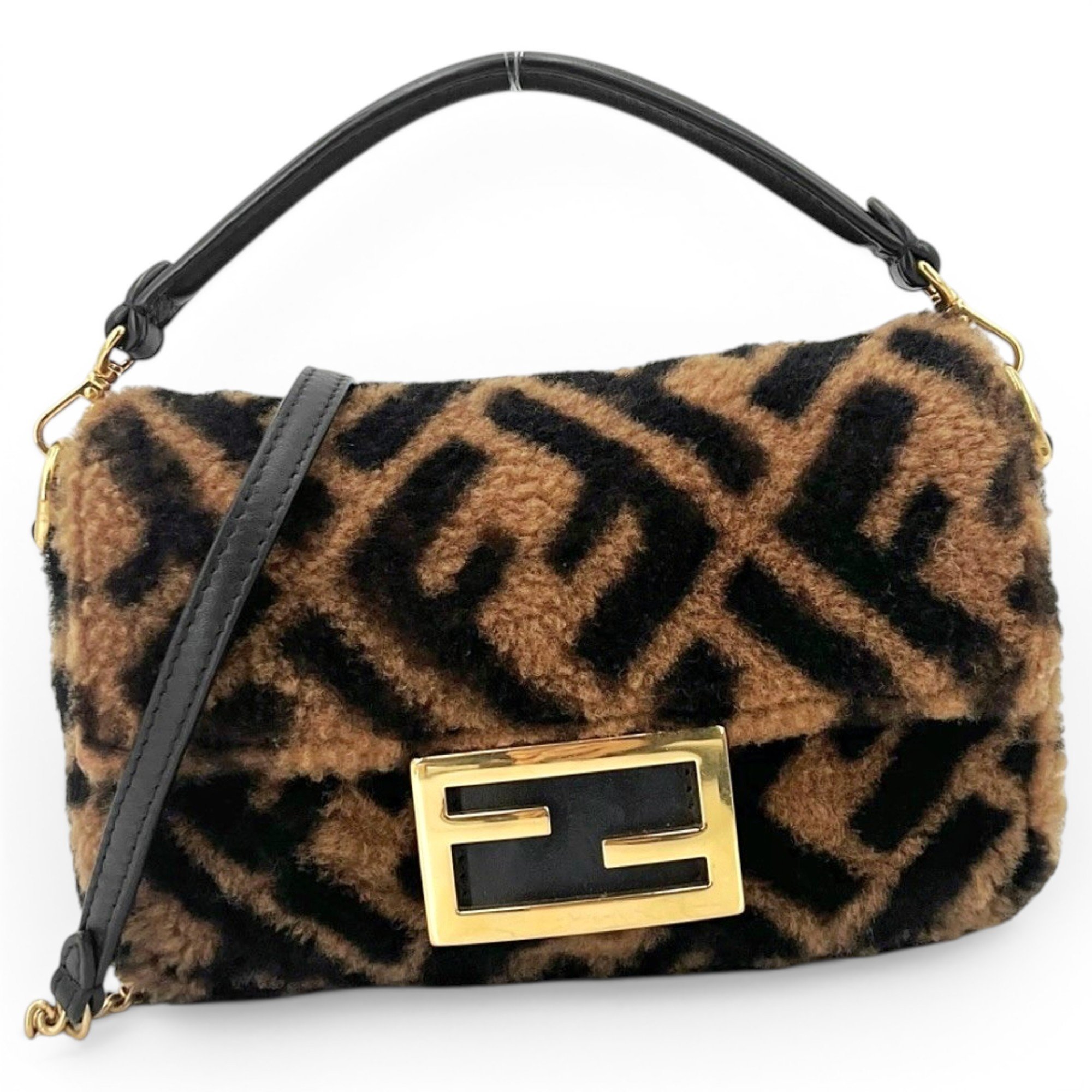 Baguette cashmere handbag