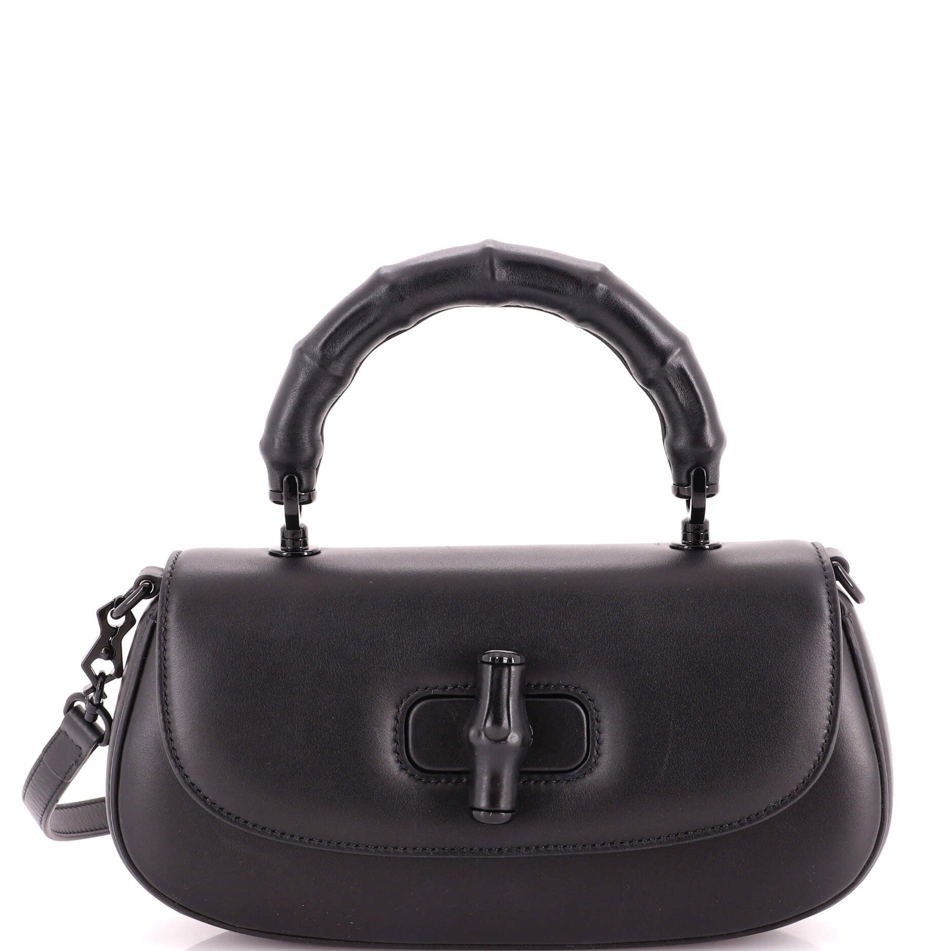Bamboo Diva Top Handle Bag Leather Medium
