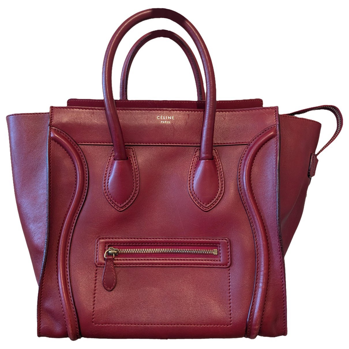 Luggage leather handbag