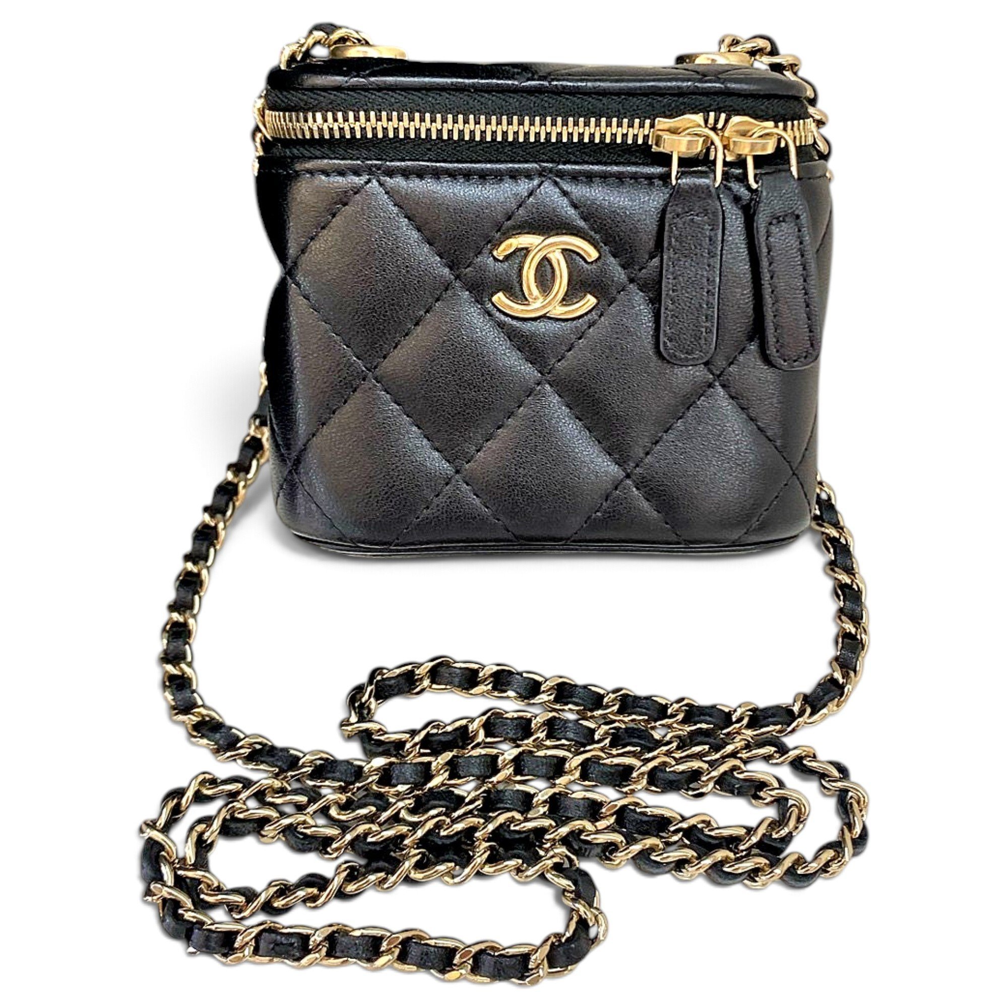 Trendy CC Vanity leather handbag