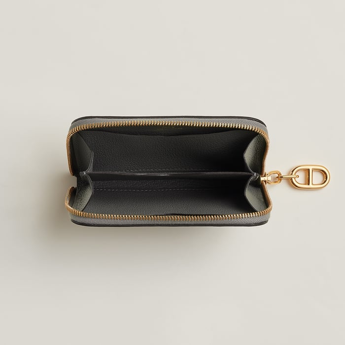 Gris Meyer Zipengo Chaine d'Ancre Compact Card Holder