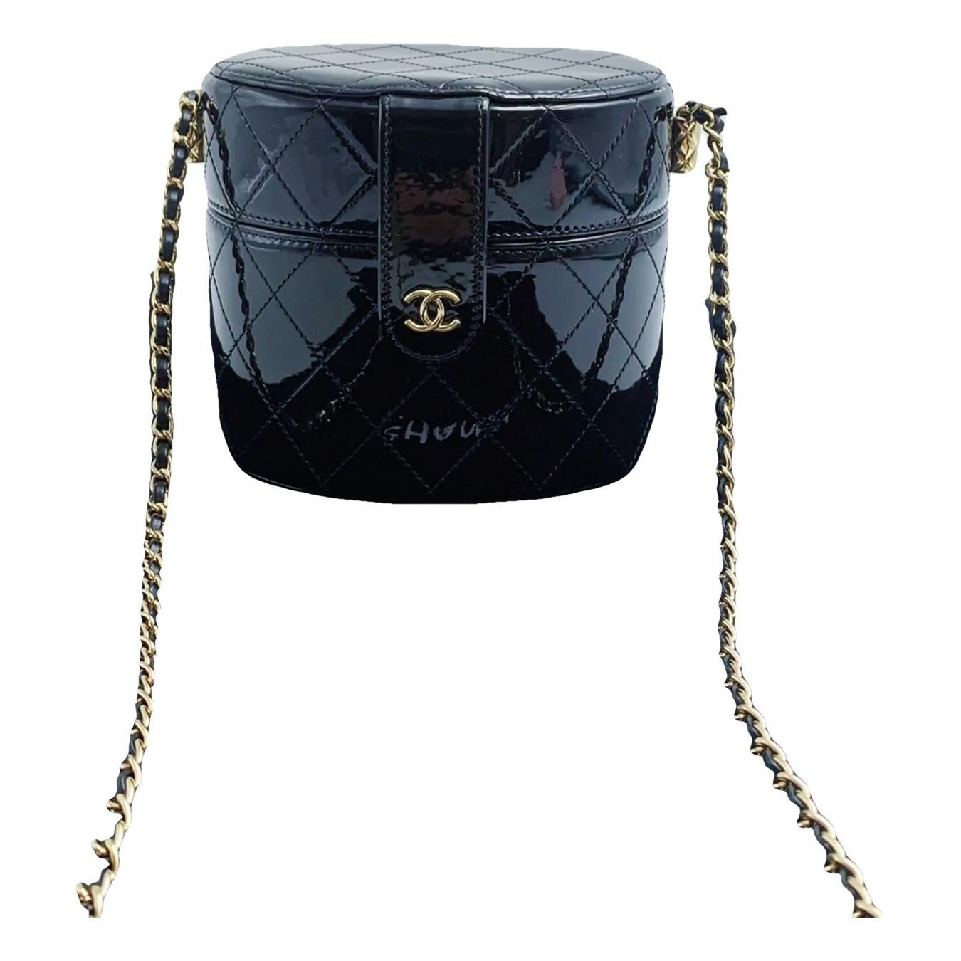 Trendy CC Vanity patent leather handbag
