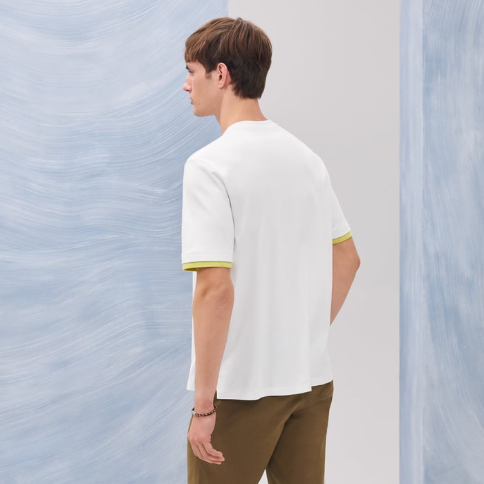 Blanc "Piqures Sellier" T-shirt
