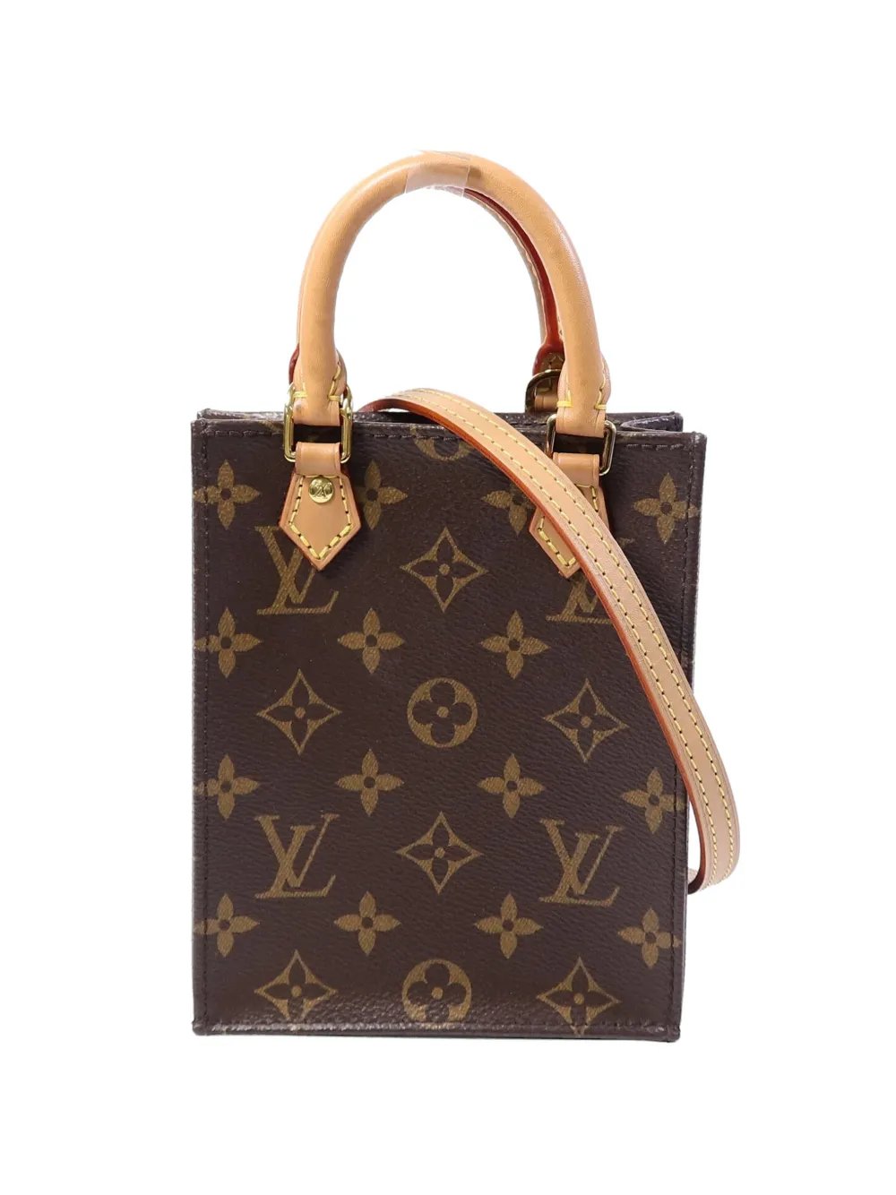 Petit Sac Plat Monogram canvas tote bag