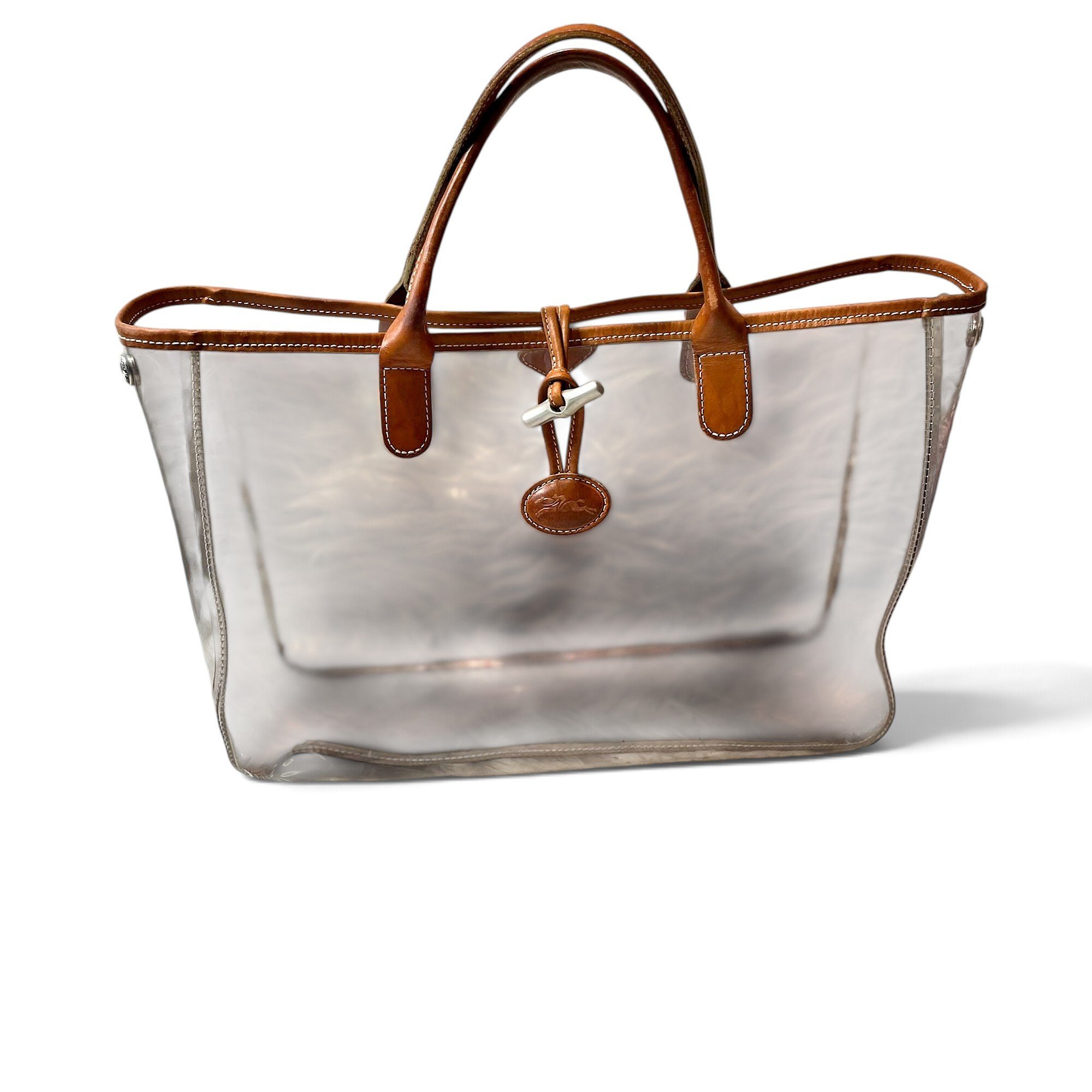 Longchamp Roseau vinyl tote