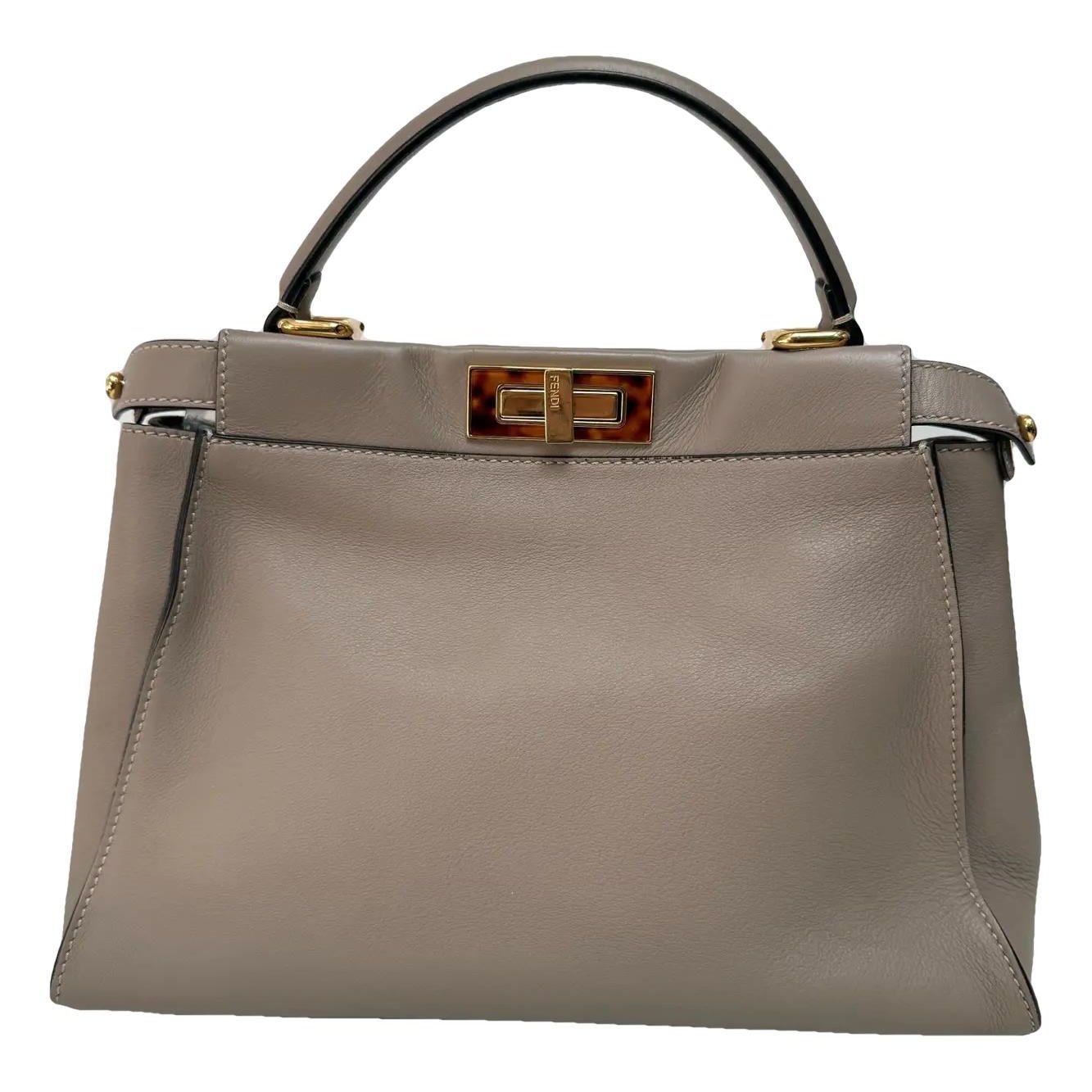 Peekaboo leather crossbody bag