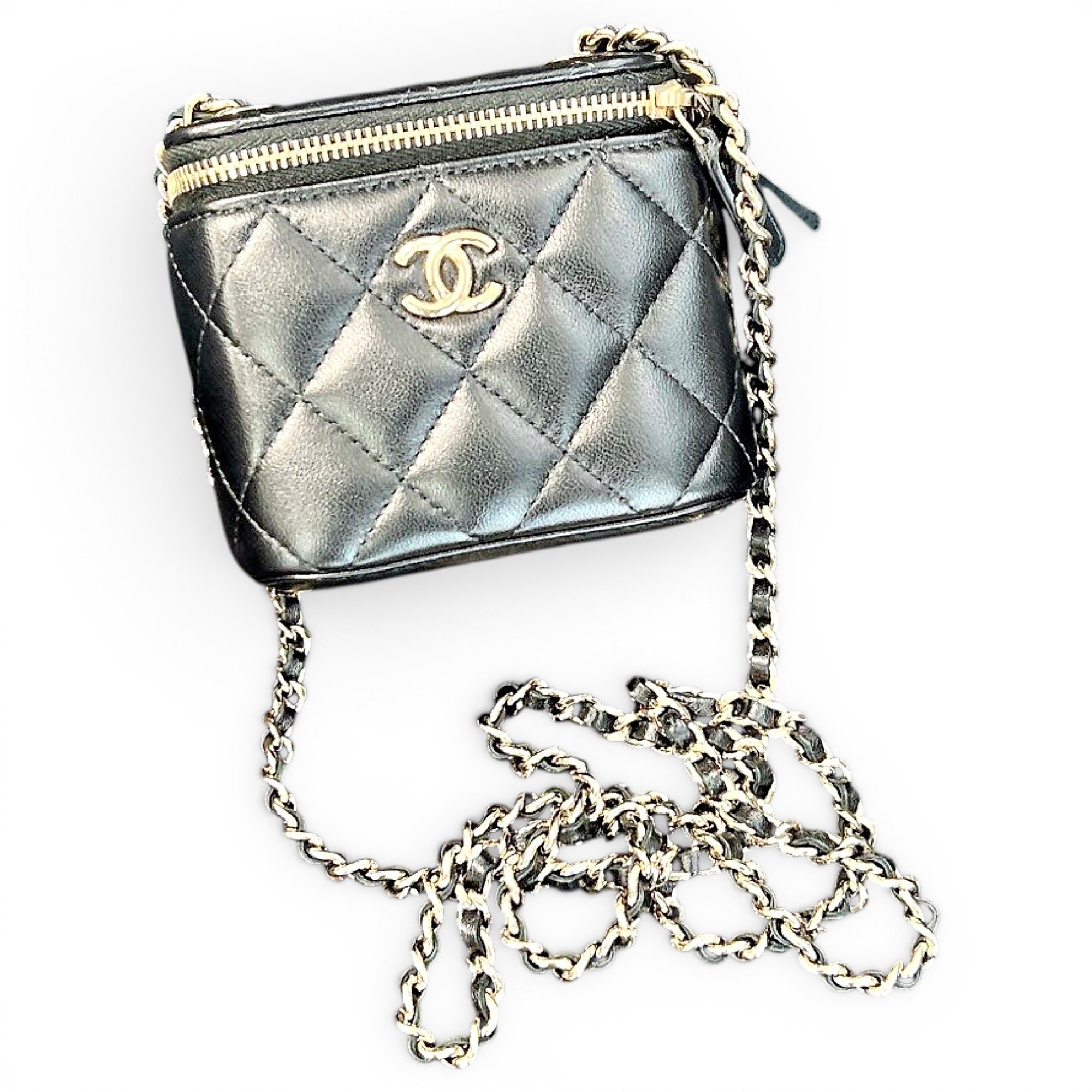 Vanity leather mini bag
